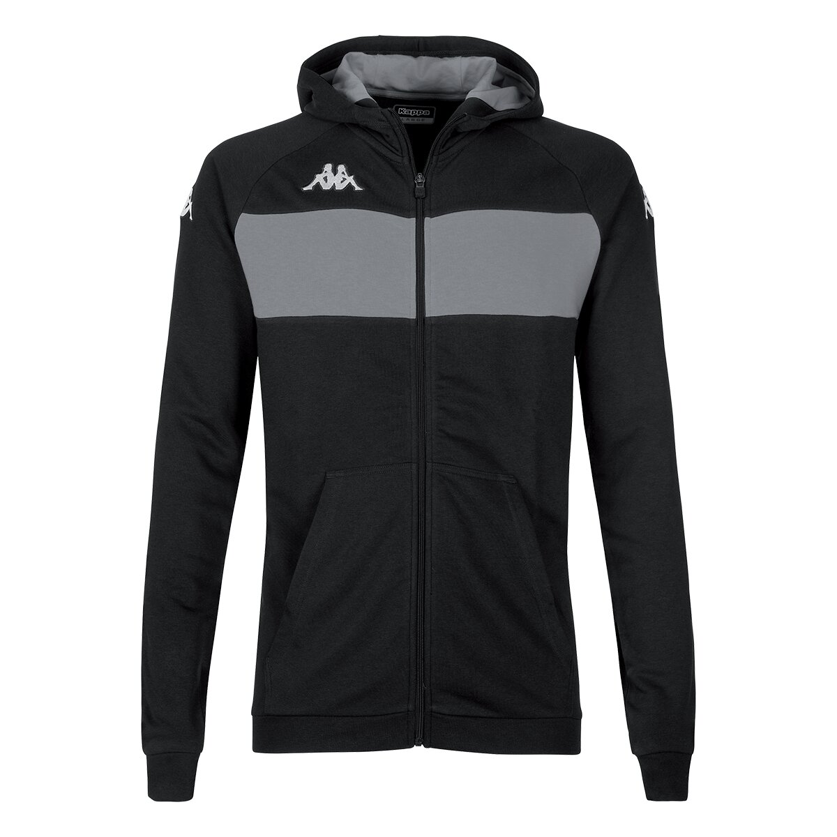 Sudadera de hombre Dacciozi Kappa - Negro / Gris Negro / Gris-1