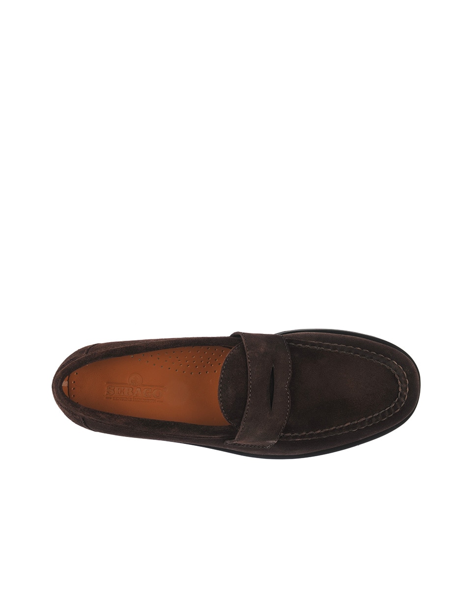 Mocasines de hombre de ante - Sebago - Marrón Marrón-4