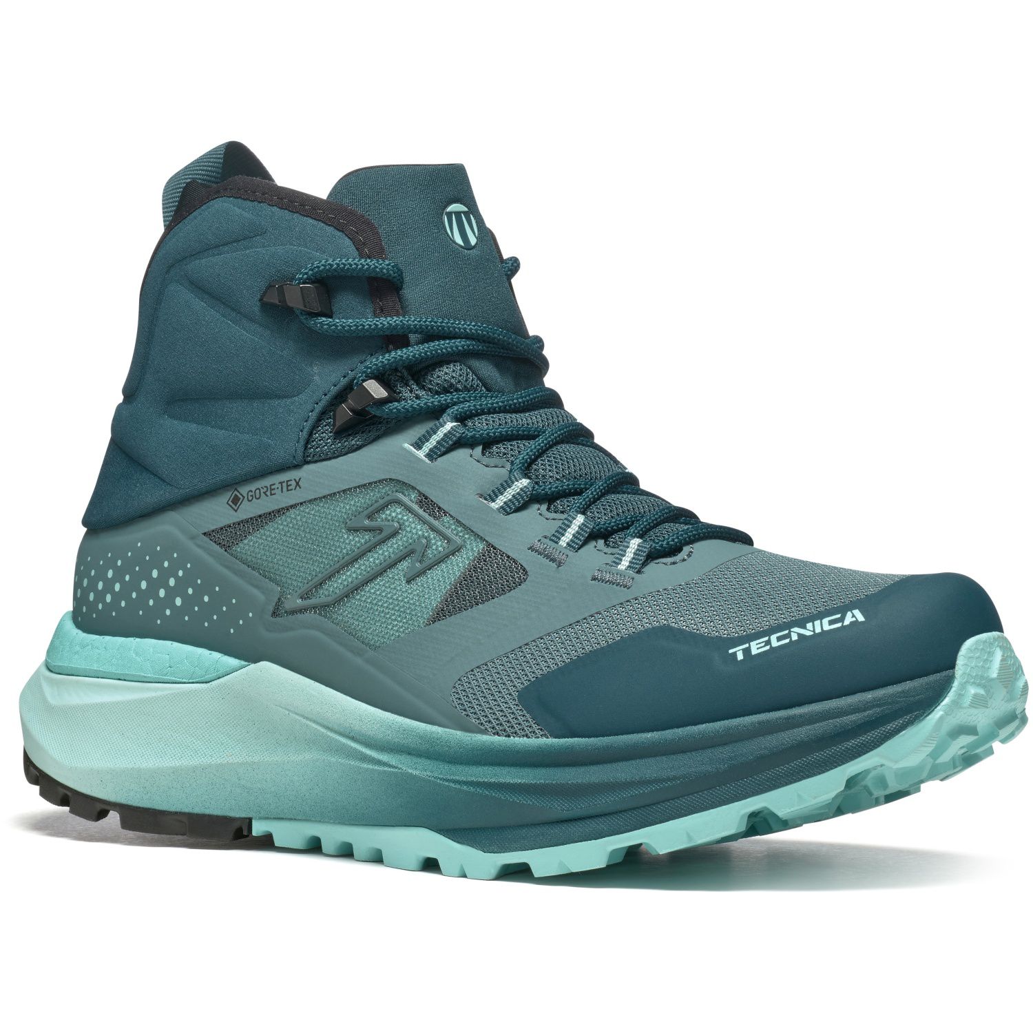 Botas de montaña de mujer AGATE S MID Gore-Tex Tecnica - Azul Turquesa Azul Turquesa-1