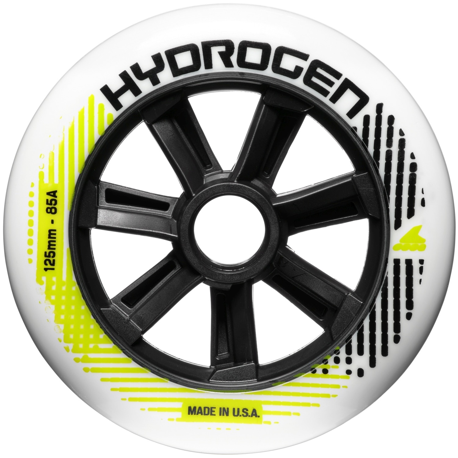 Imagen 0 de Ruedas para patines HYDROGEN 125/85A 6 unidades Rollerblade Blanco