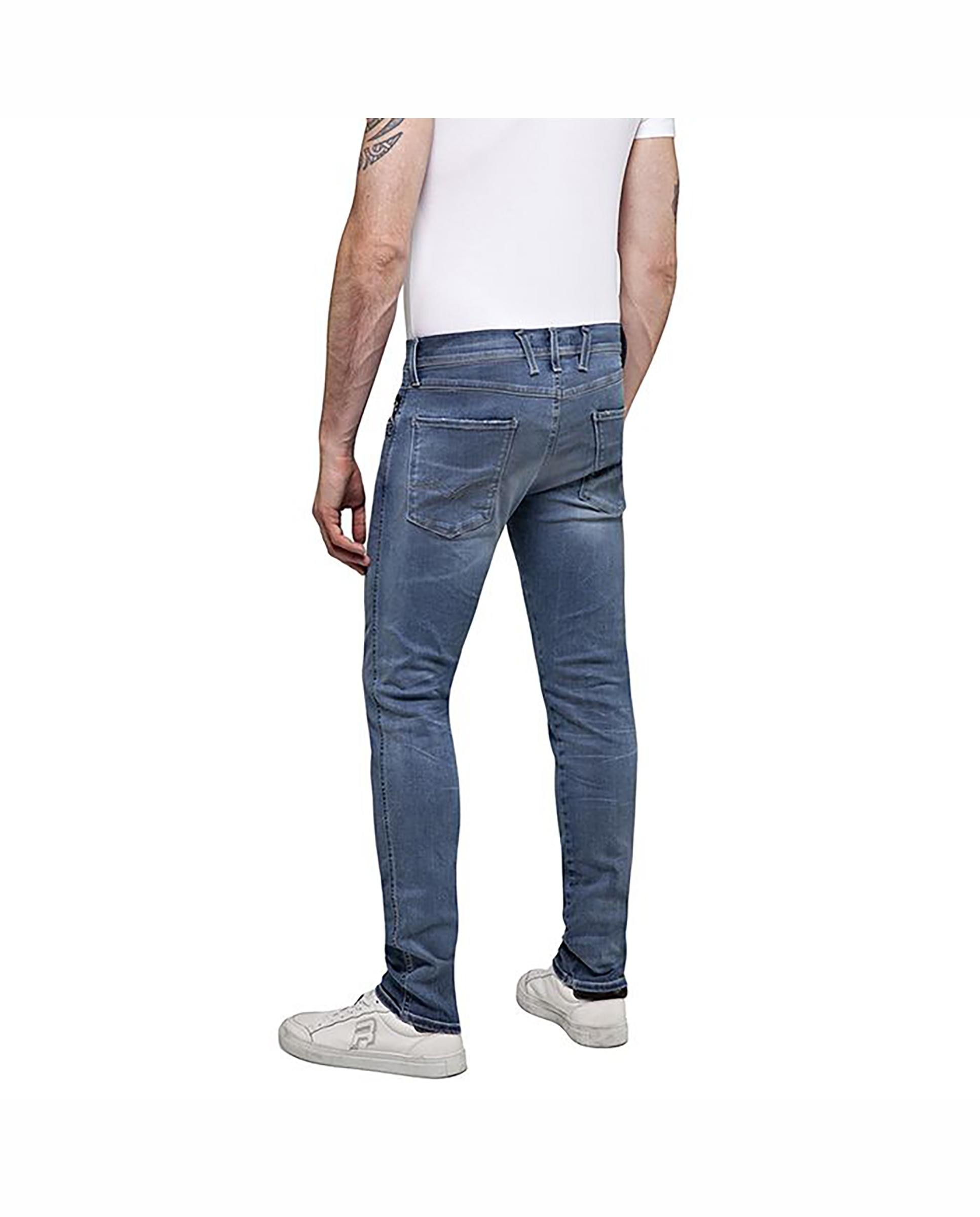 Vaquero de hombre skinny cinco bolsillos - Replay - Azul Azul-2