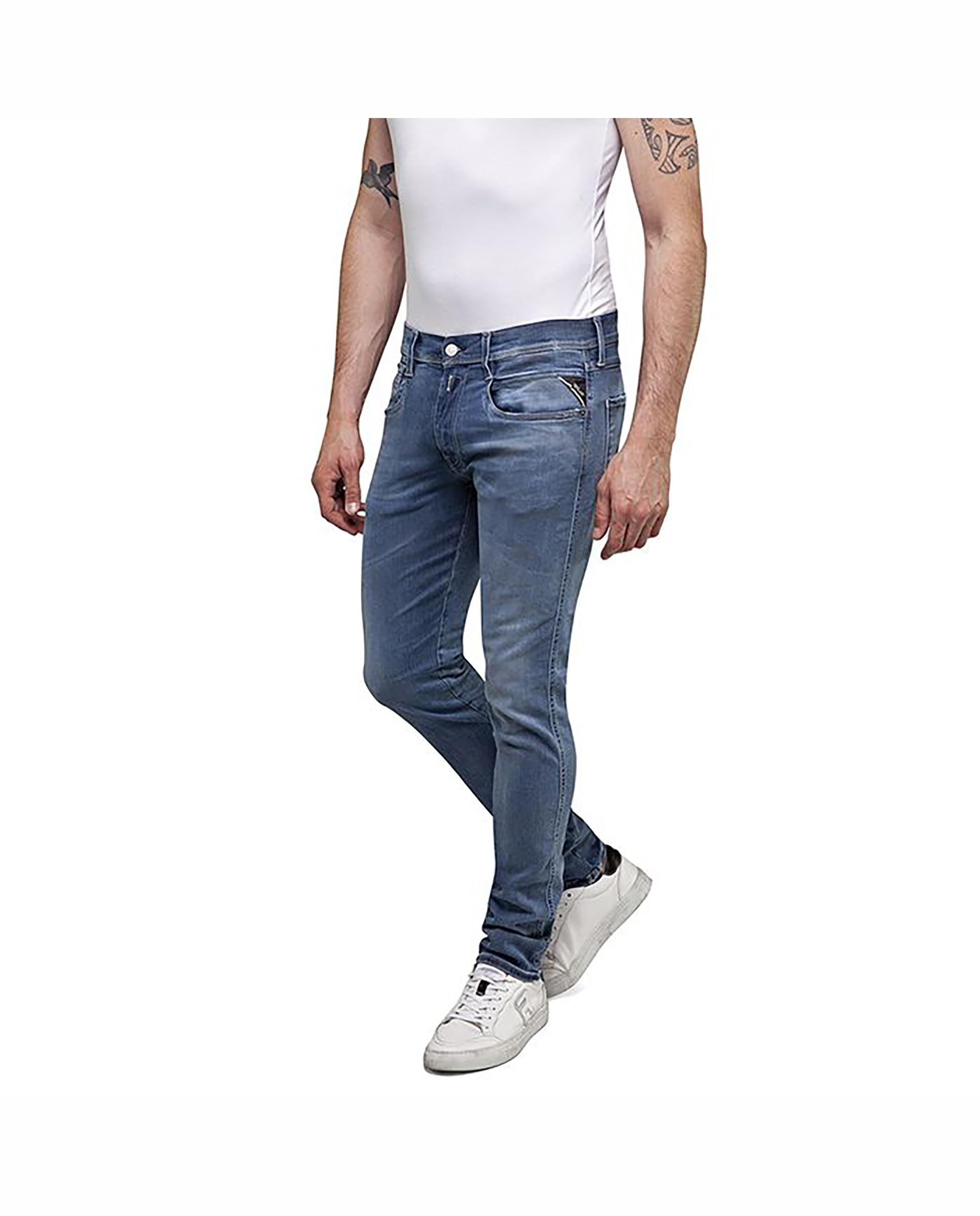 Vaquero de hombre skinny cinco bolsillos - Replay - Azul Azul-3