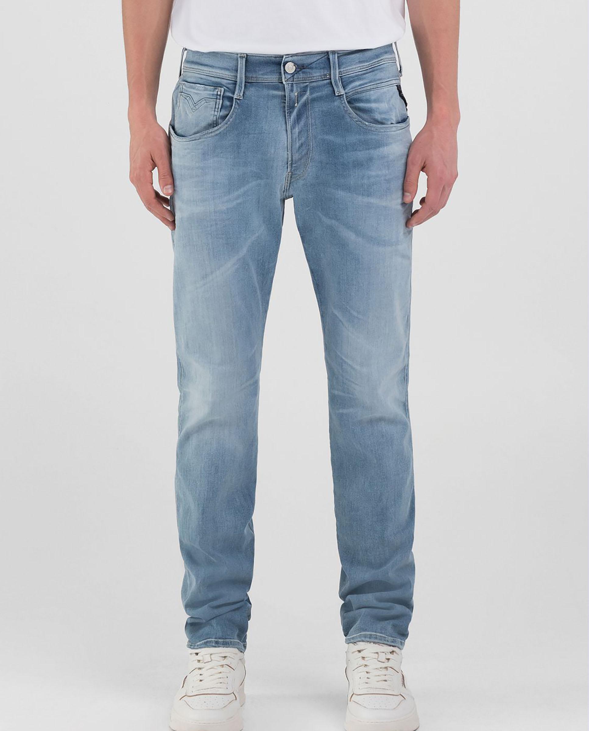 Vaquero de hombre skinny cinco bolsillos - Replay - Azul claro Azul claro-3