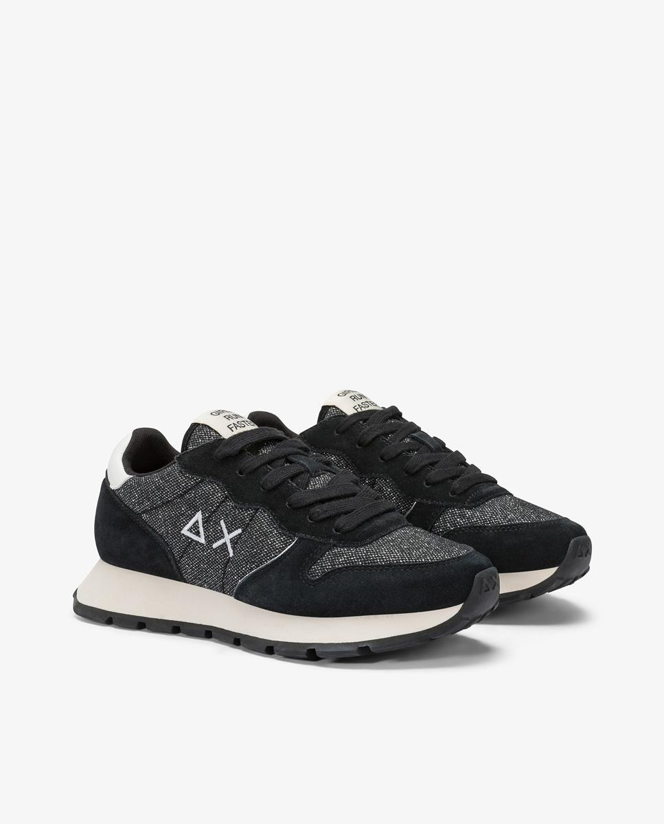 Zapatillas deportivas de mujer con cordones - sun68 - Negro Negro-3