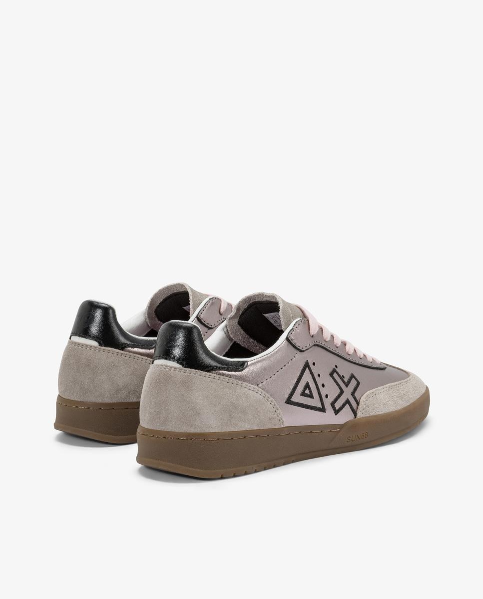 Zapatillas deportivas de mujer con cordones - sun68 - Plata Plata-2
