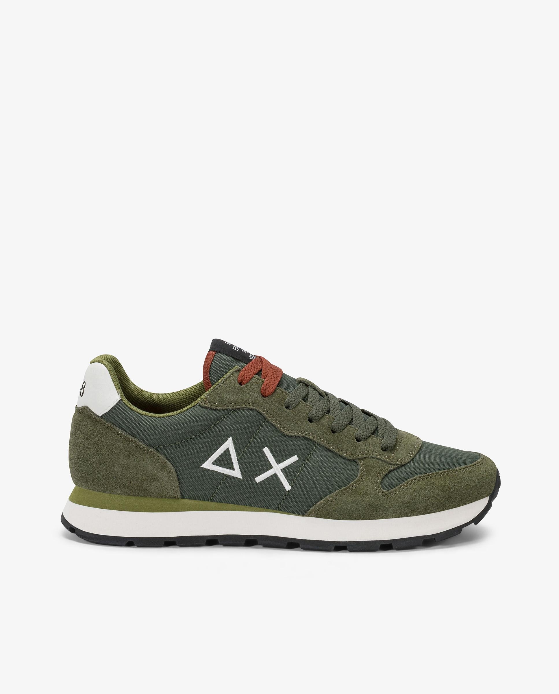 Running tom solid hombre nylon suela eva - sun68 - Verde militar Verde militar-1