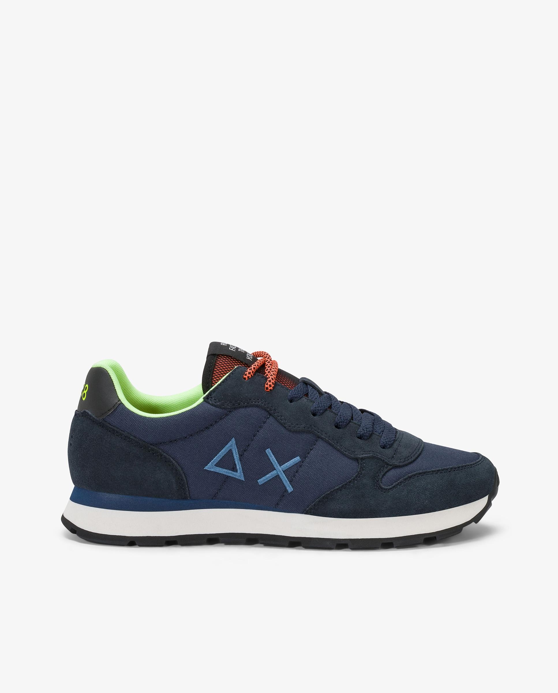 Running tom fluo hombre nylon suela eva - sun68 - Azul marino Azul marino-1