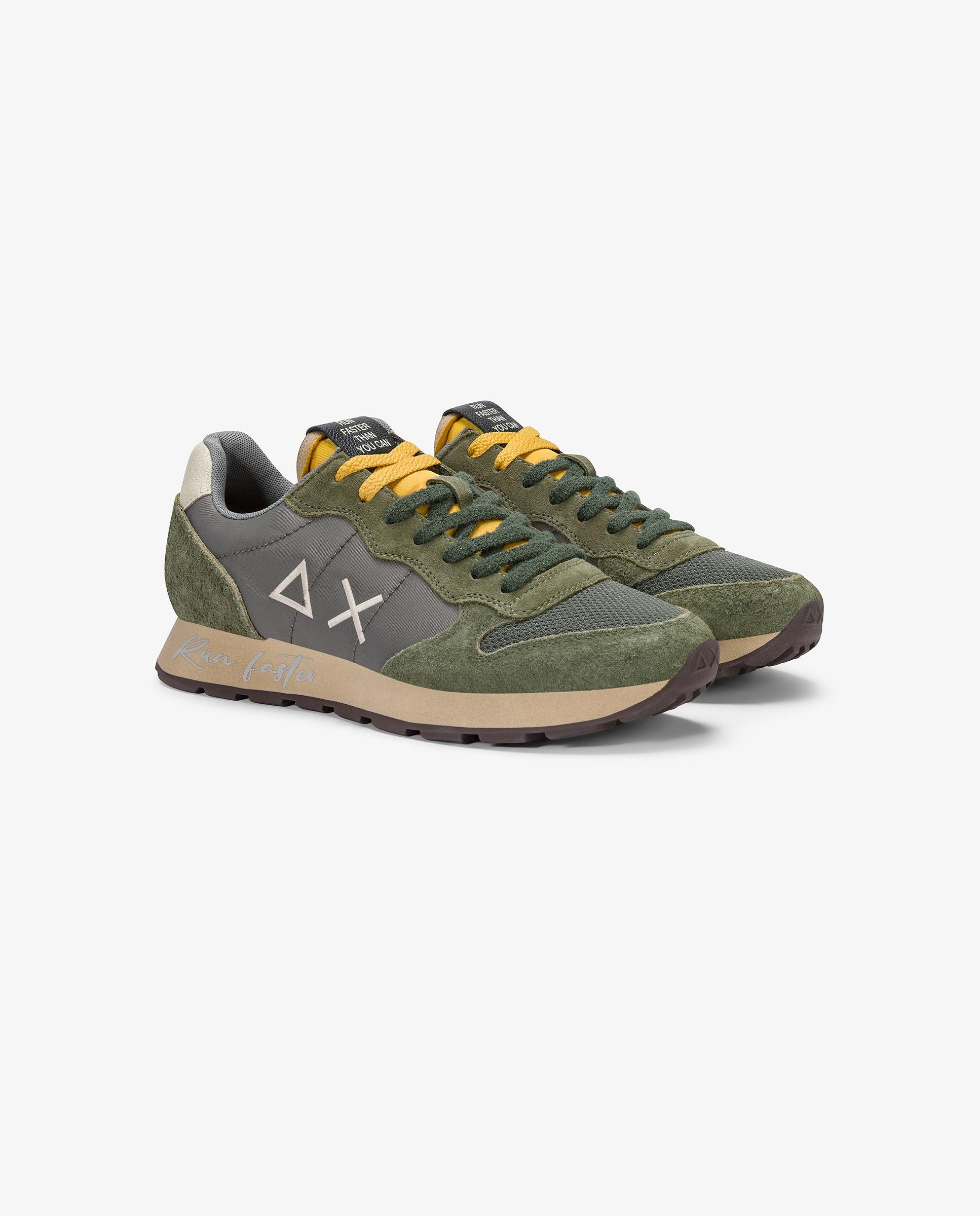 Running tom vintage hombre nylon suela eva - sun68 - Verde Verde-3