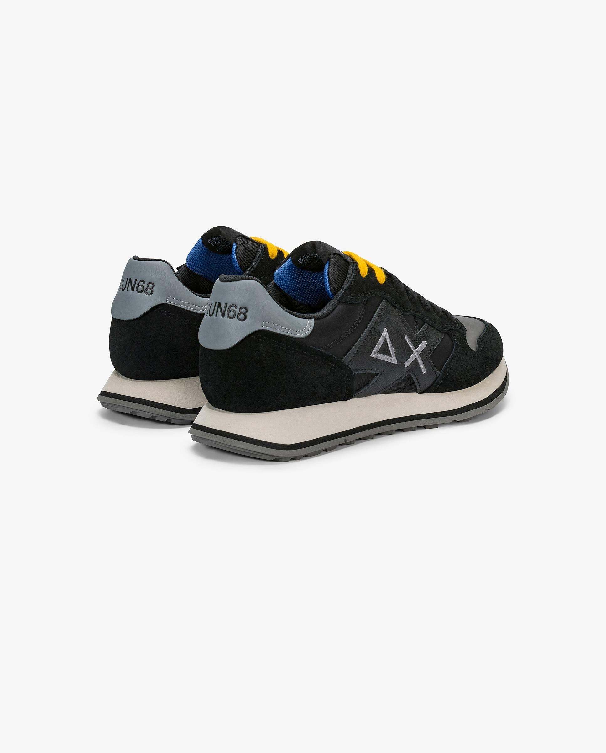 Zapatillas deportivas de hombre de piel con cordones - sun68 - Gris Gris-2