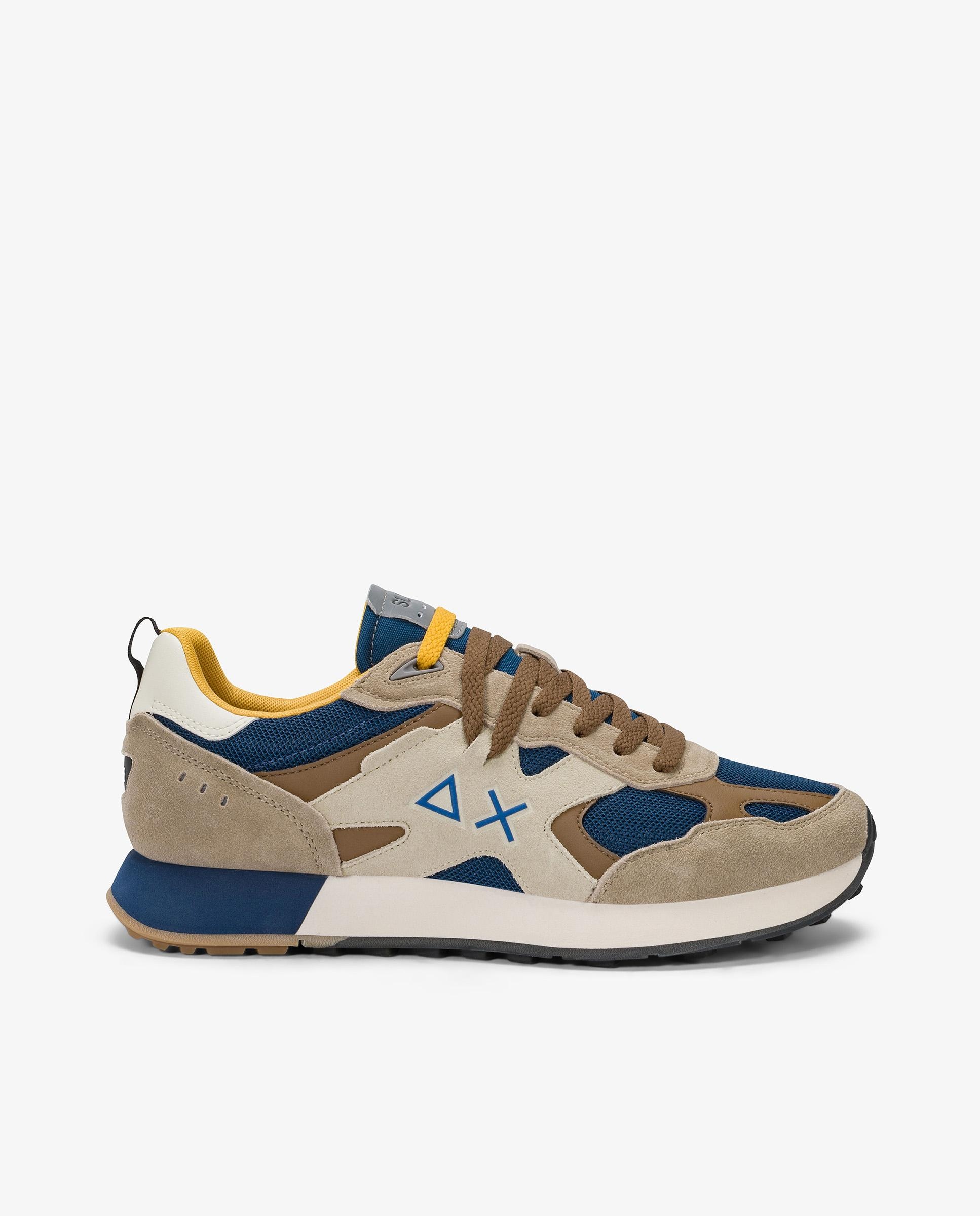 Imagen 0 de Zapatillas deportivas de hombre de piel con cordones Azul