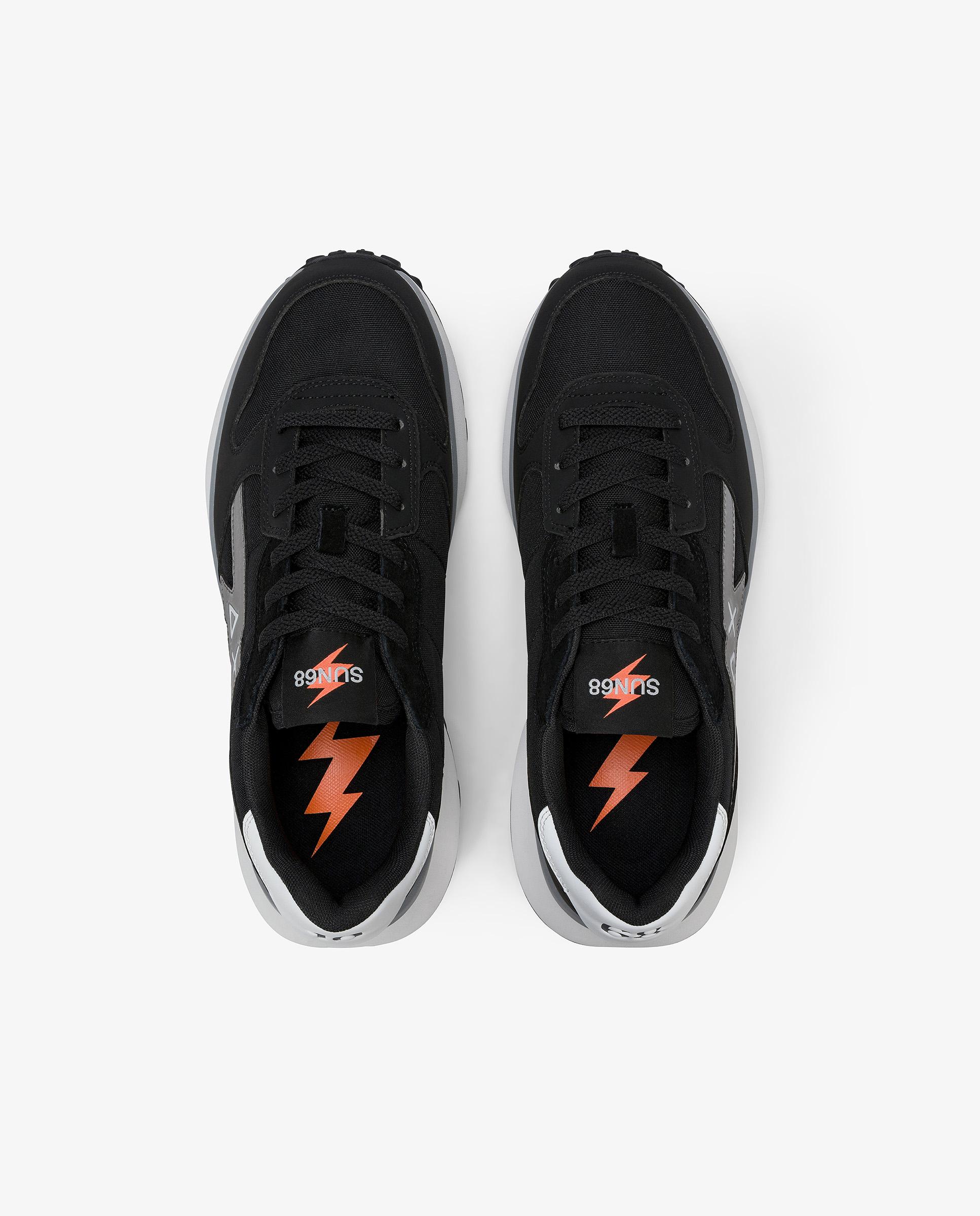 Zapatillas deportivas de hombre con cordones - sun68 - Negro Negro-4