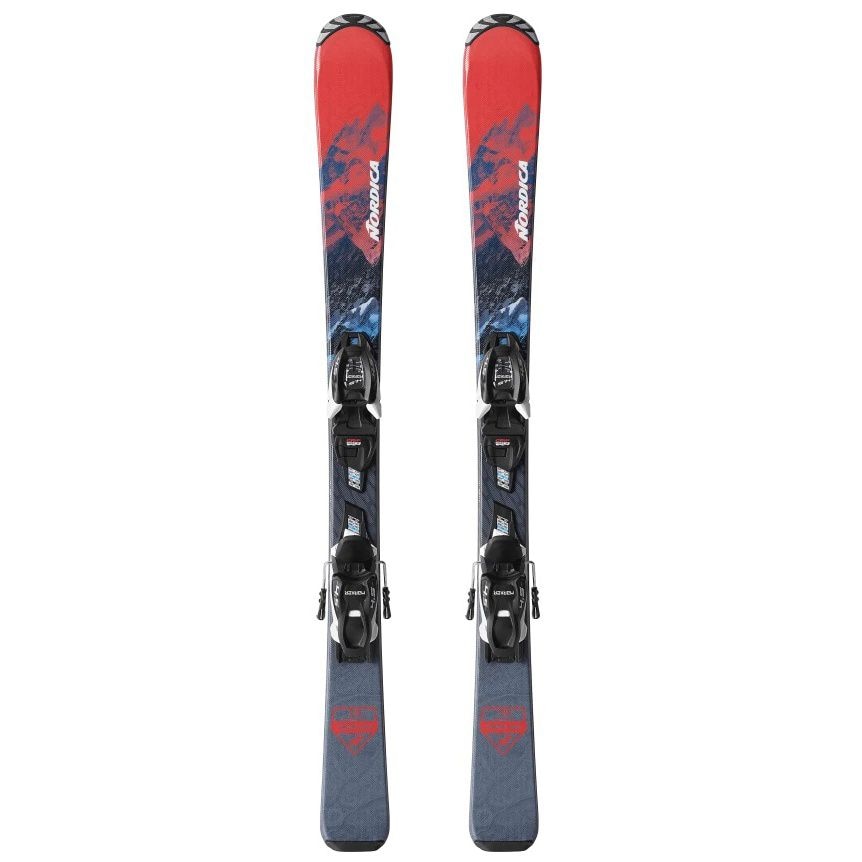 Imagen 0 de Esquís de niños TEAM AM (70-90) + J4 5 FDT Nordica Rojo