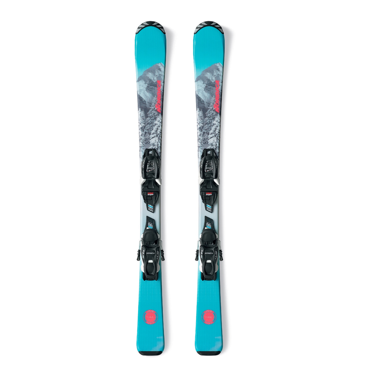 Esquís de niños TEAM G (70-90) + J4 5 FDT Nordica Azul · El Corte