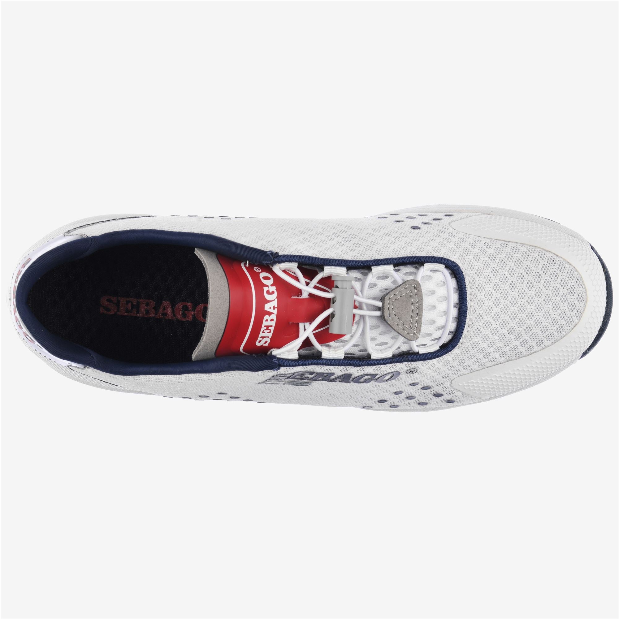 Zapatillas deportivas de mujer de vela con drenaje de agua - Sebago - Blanco Blanco-4