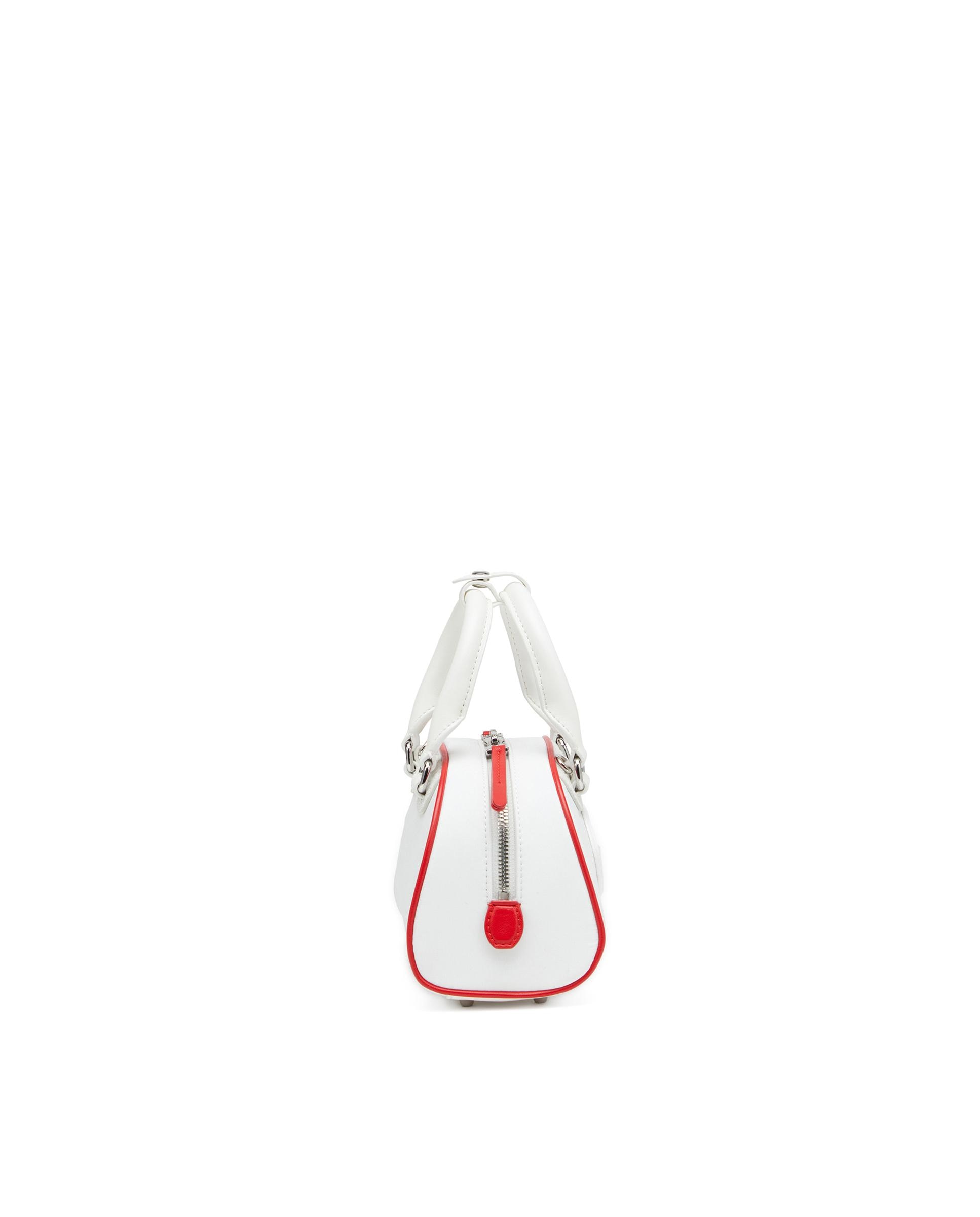 Bolso pequeño de mujer con logotipo grabado - Diesel - Blanco / Rojo Blanco / Rojo-6