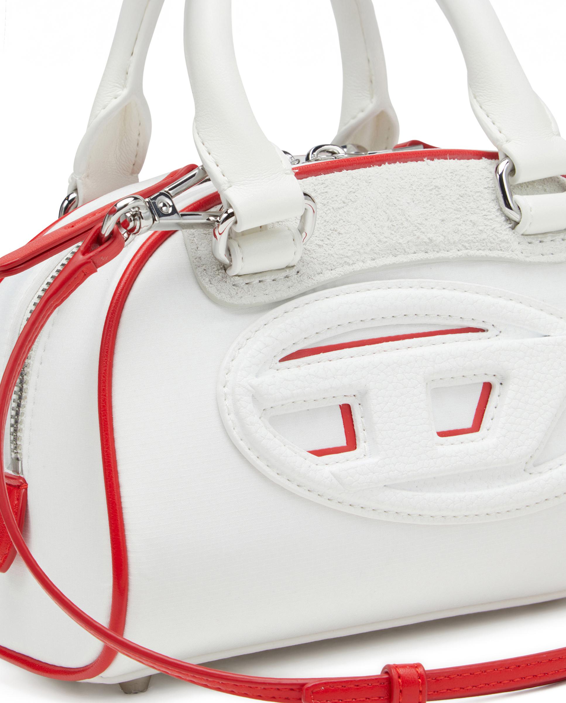Bolso pequeño de mujer con logotipo grabado - Diesel - Blanco / Rojo Blanco / Rojo-4