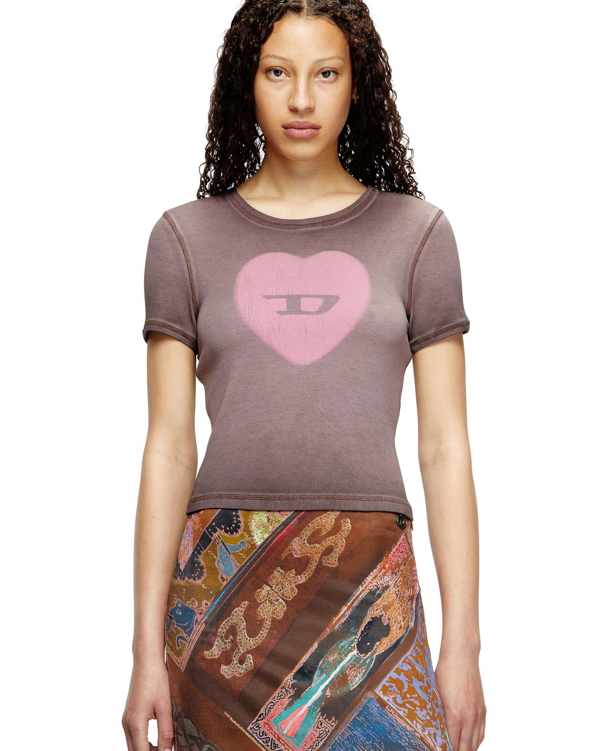 Diesel - Camiseta de mujer DIESEL de manga corta con logo.