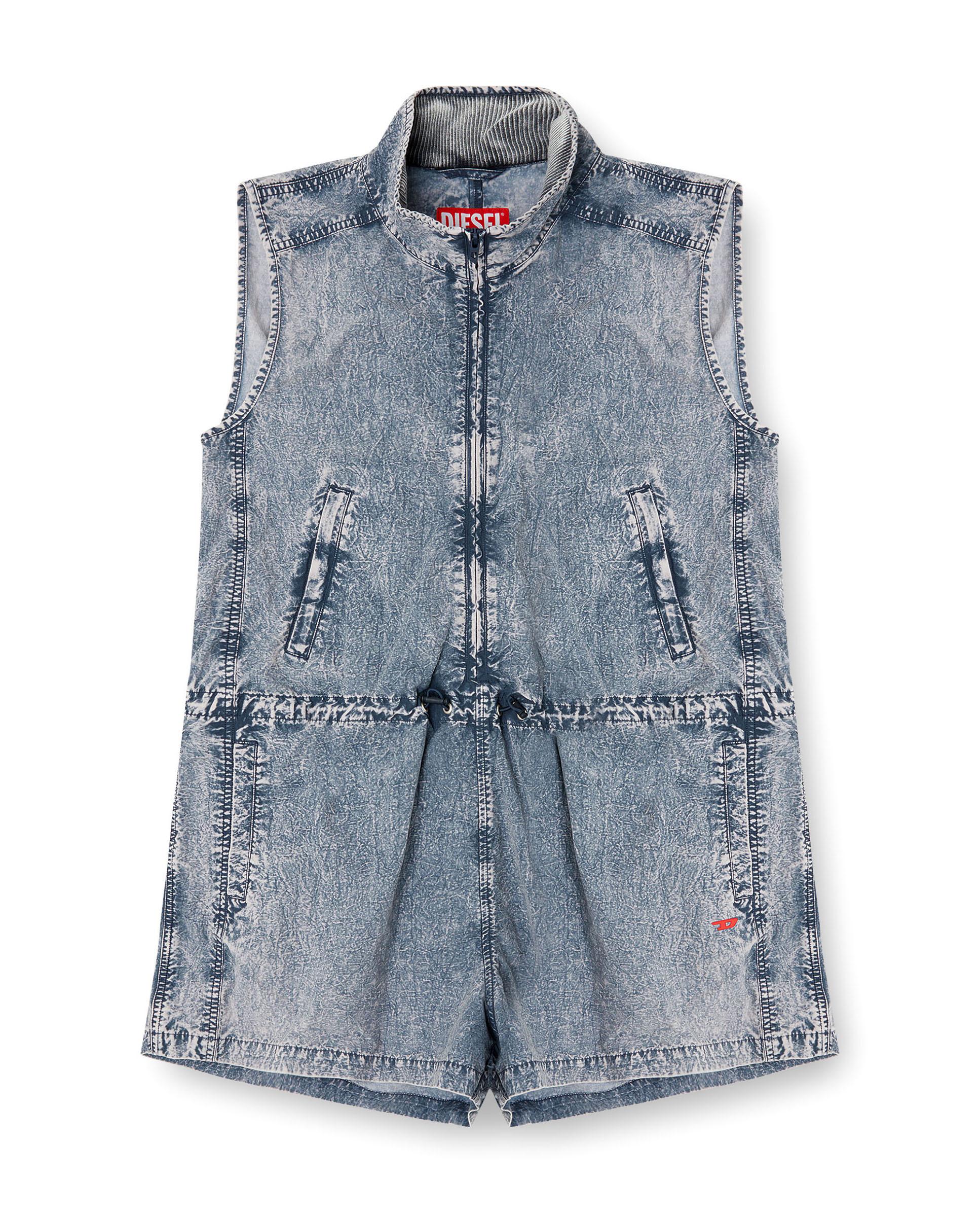 Mono DIESEL de mujer corto efecto denim - Azul denim Azul denim-4