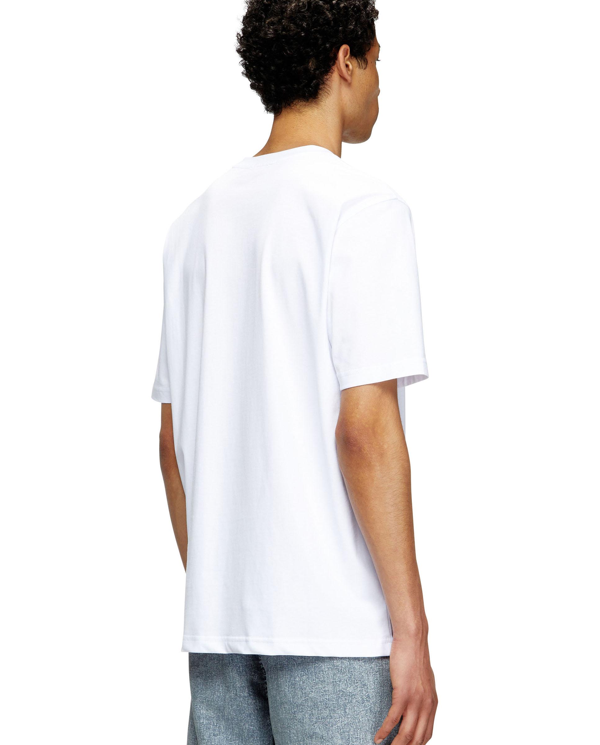 Camiseta de manga corta de hombre DIESEL de algodón - Blanco Blanco-2
