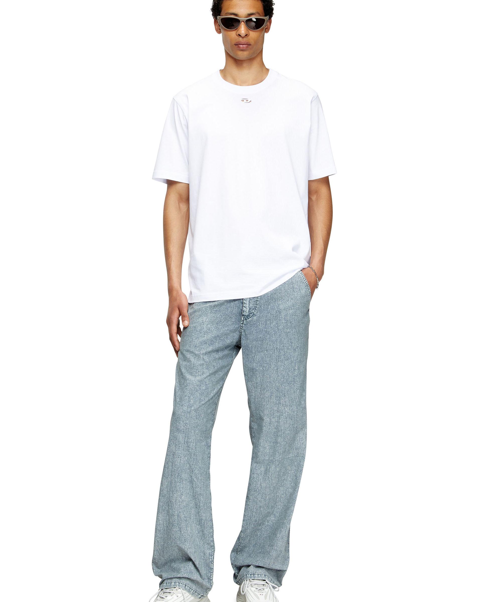 Camiseta de manga corta de hombre DIESEL de algodón - Blanco Blanco-3