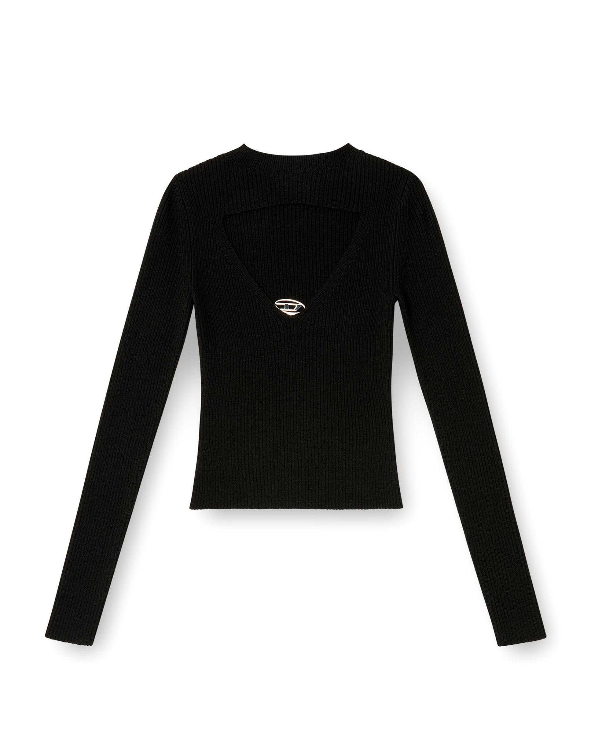 Top de mujer DIESEL de punto acanalado - Negro Negro-5