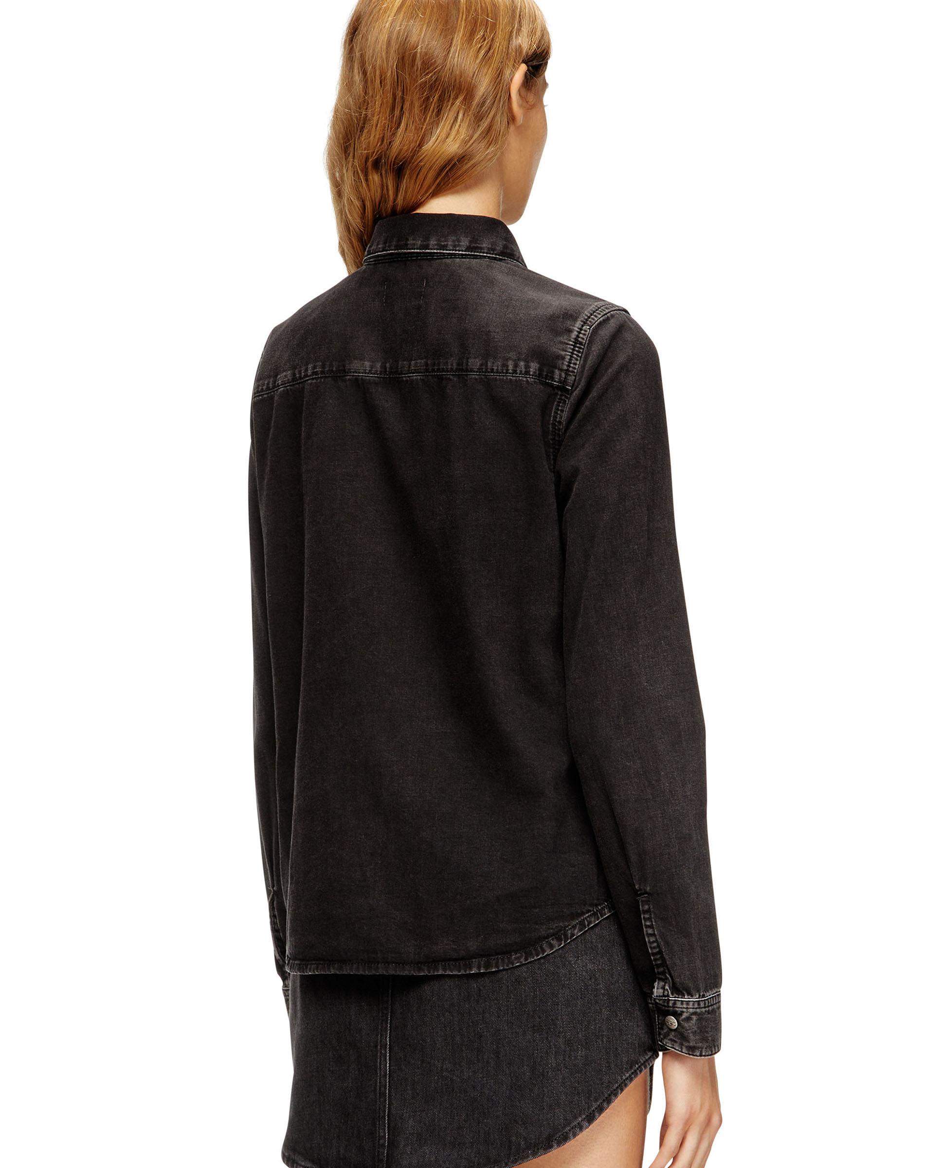 Camisa de mujer DIESEL denim de algodón - Negro Negro-2