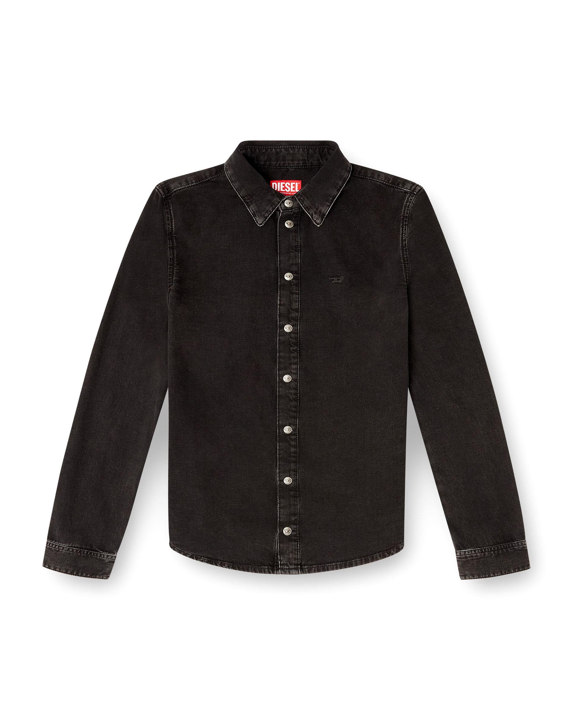 Camisa de mujer DIESEL denim de algodón - Negro Negro-4