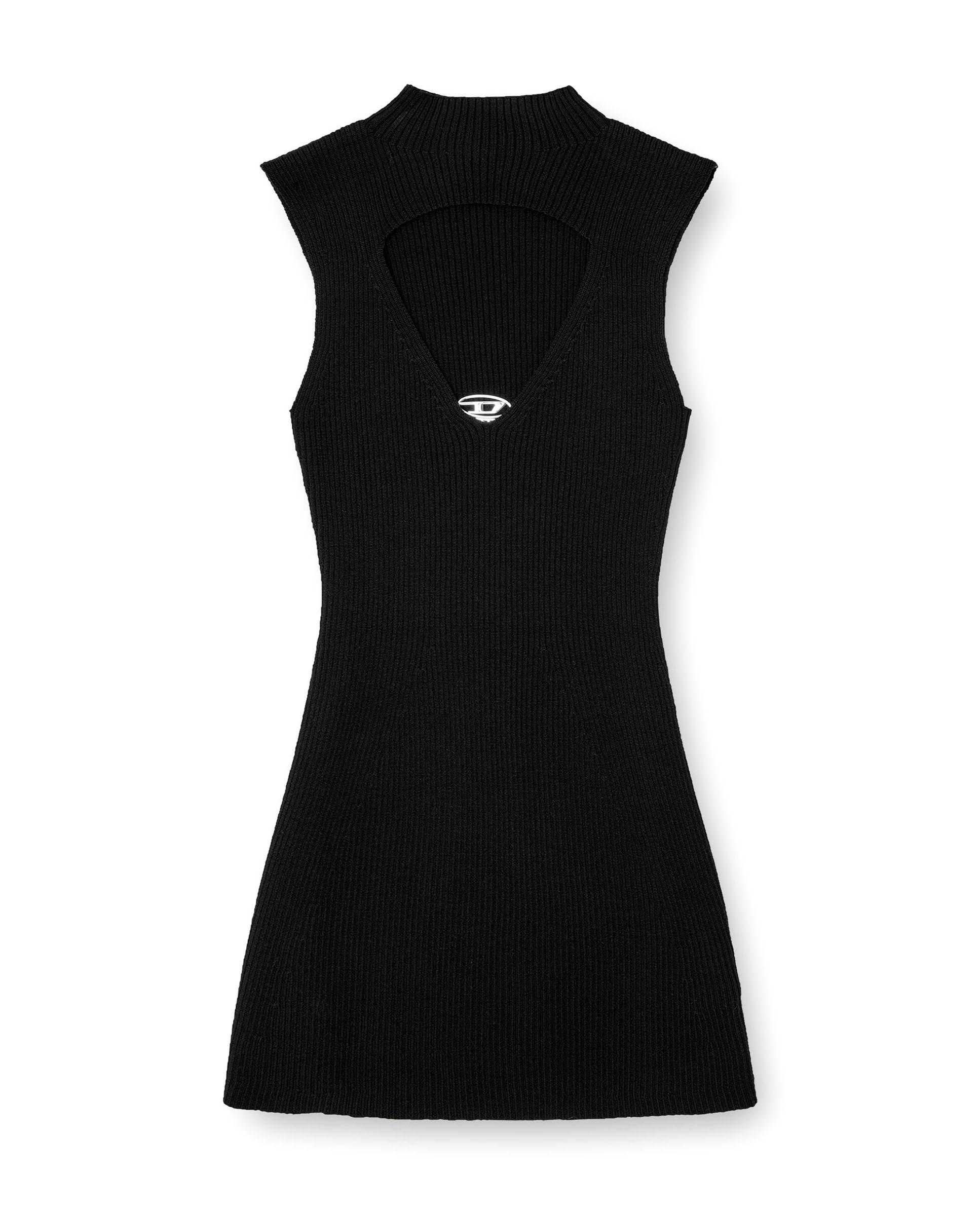 Vestido corto DIESEL con cuello simulado - Negro Negro-5
