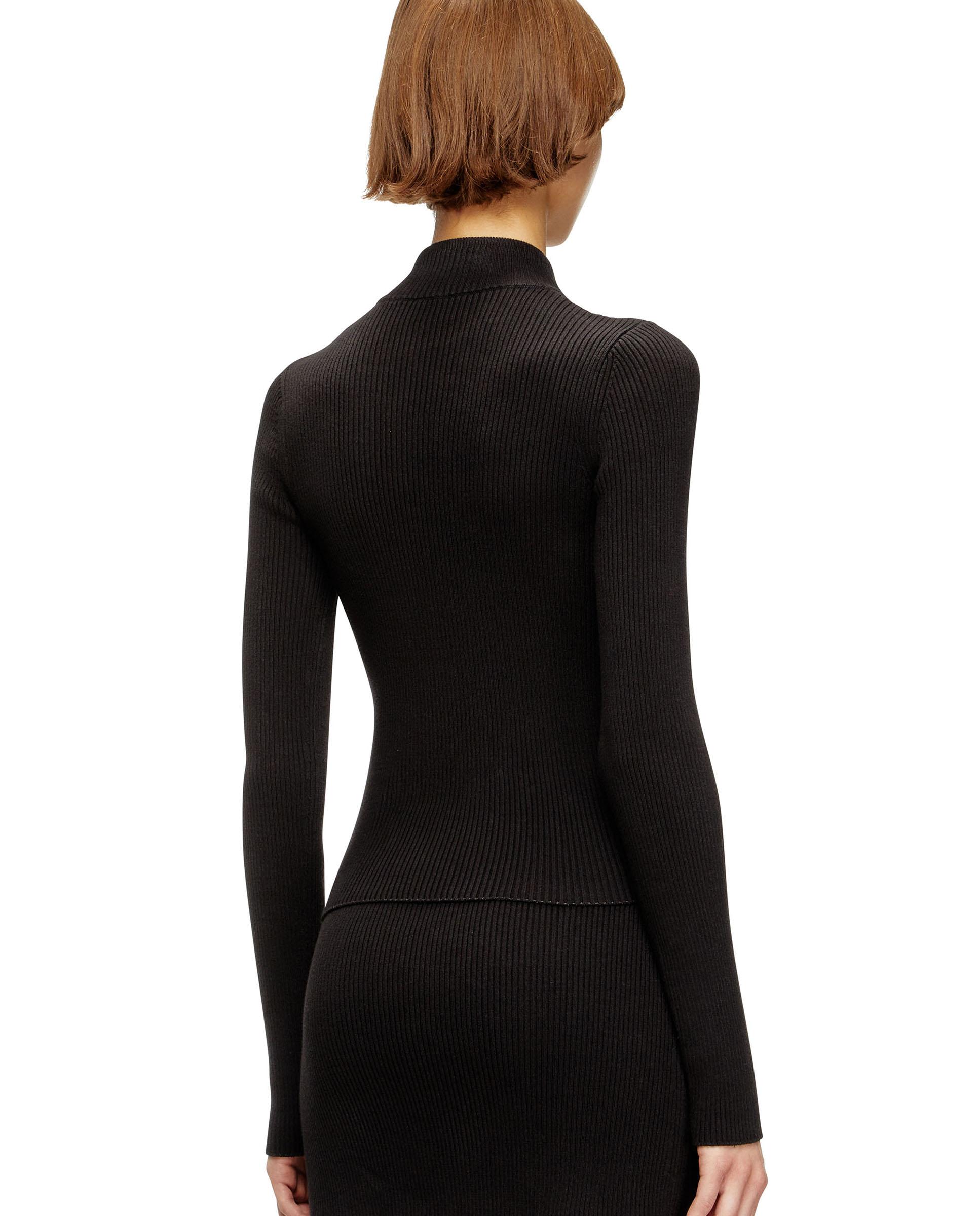 Cazadora de mujer 100% algodón de cuello alto - Diesel - Negro Negro-2