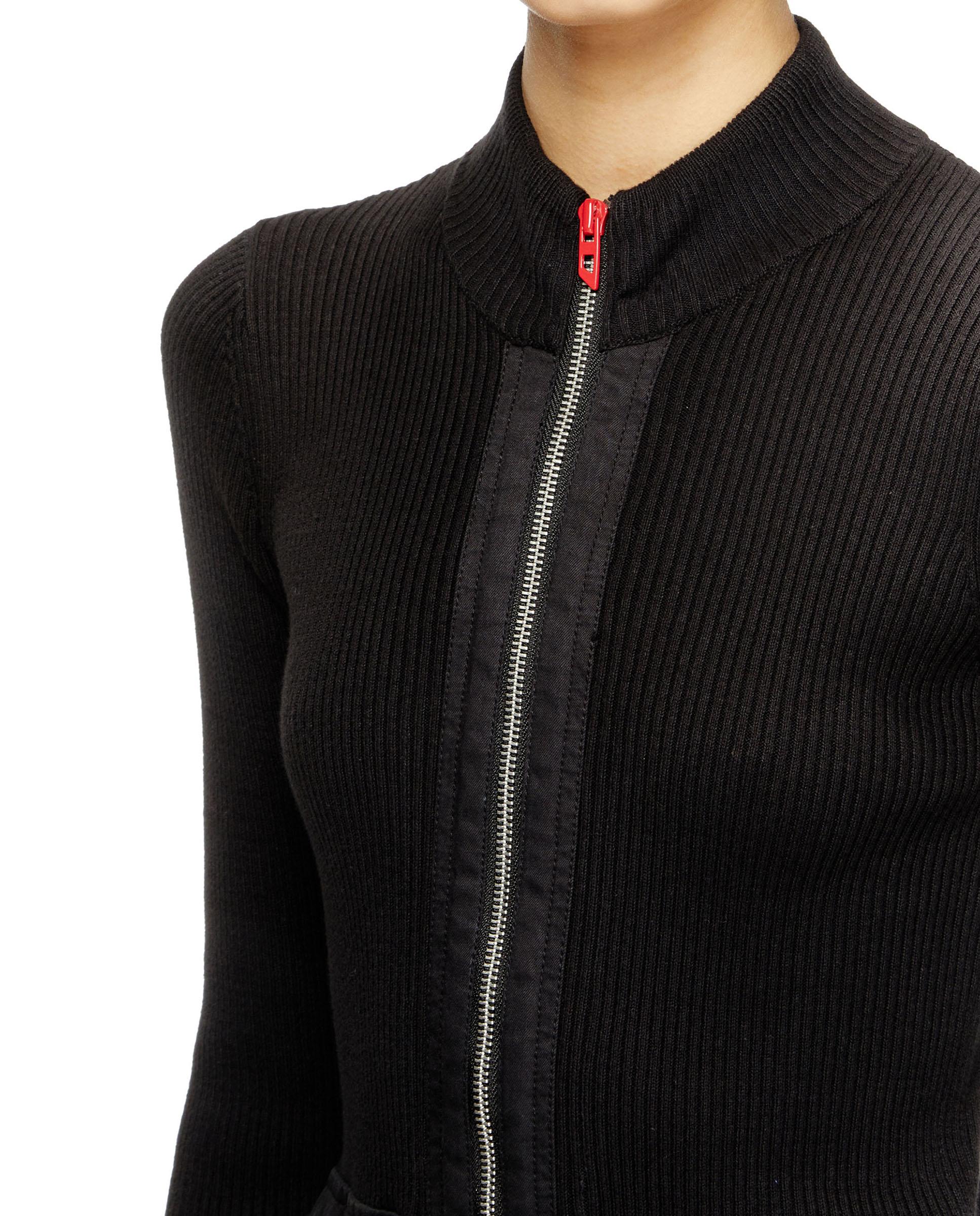 Cazadora de mujer 100% algodón de cuello alto - Diesel - Negro Negro-3