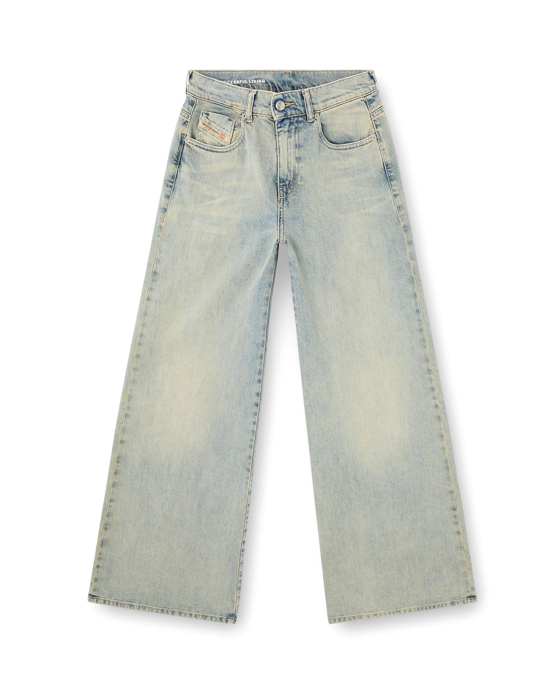 Vaquero campana de mujer DIESEL con cintura media - Azul claro Azul claro-5