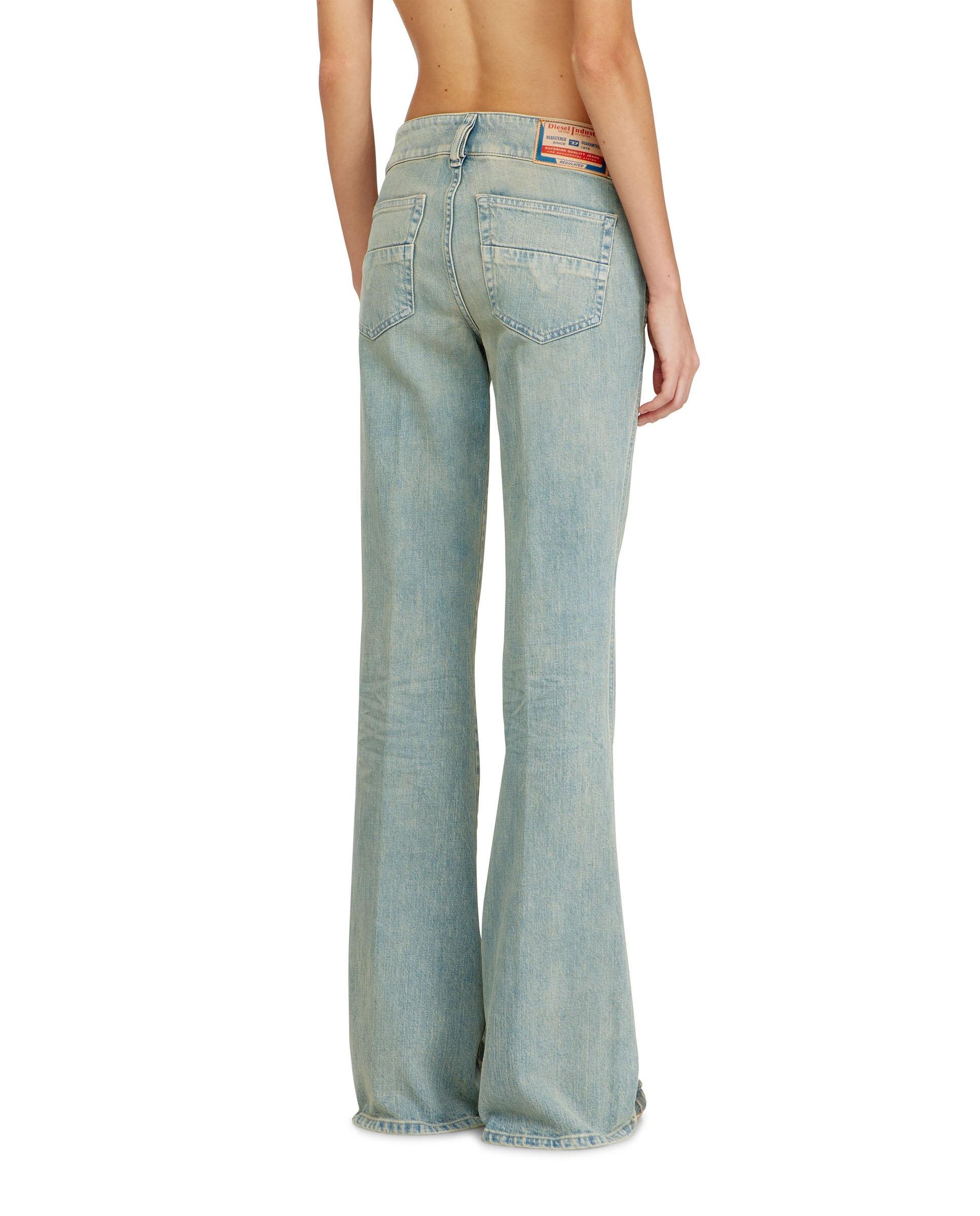 Vaquero recto de mujer DIESEL fit bootcut con bolsillos parche - Azul claro Azul claro-2