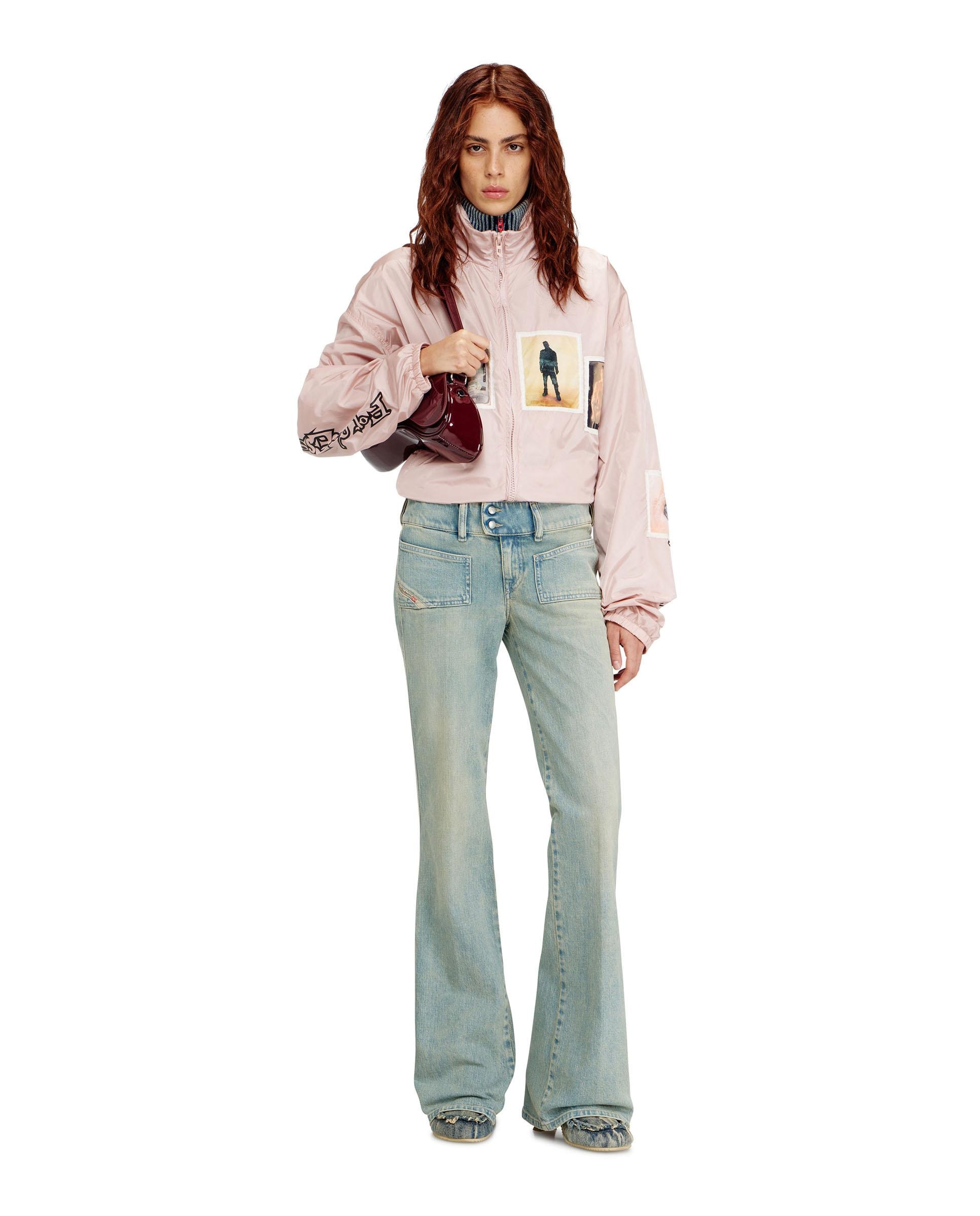 Vaquero recto de mujer DIESEL fit bootcut con bolsillos parche - Azul claro Azul claro-4