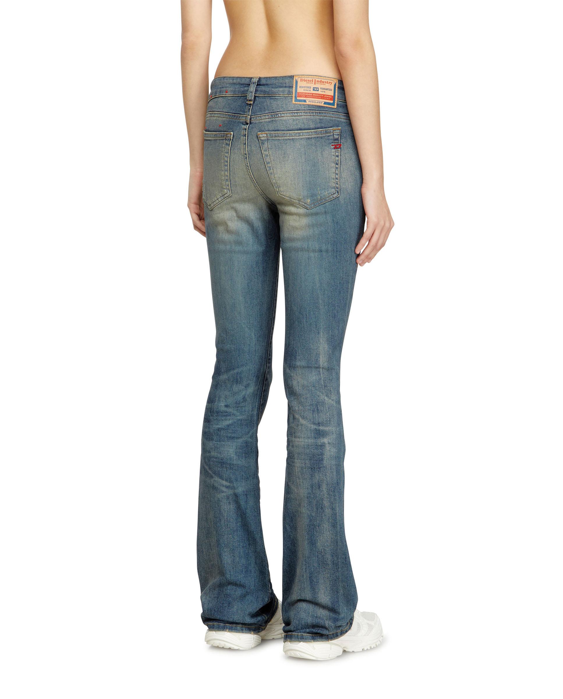 Vaquero recto de mujer DIESEL fit bootcut con cintura baja - Azul Azul-2