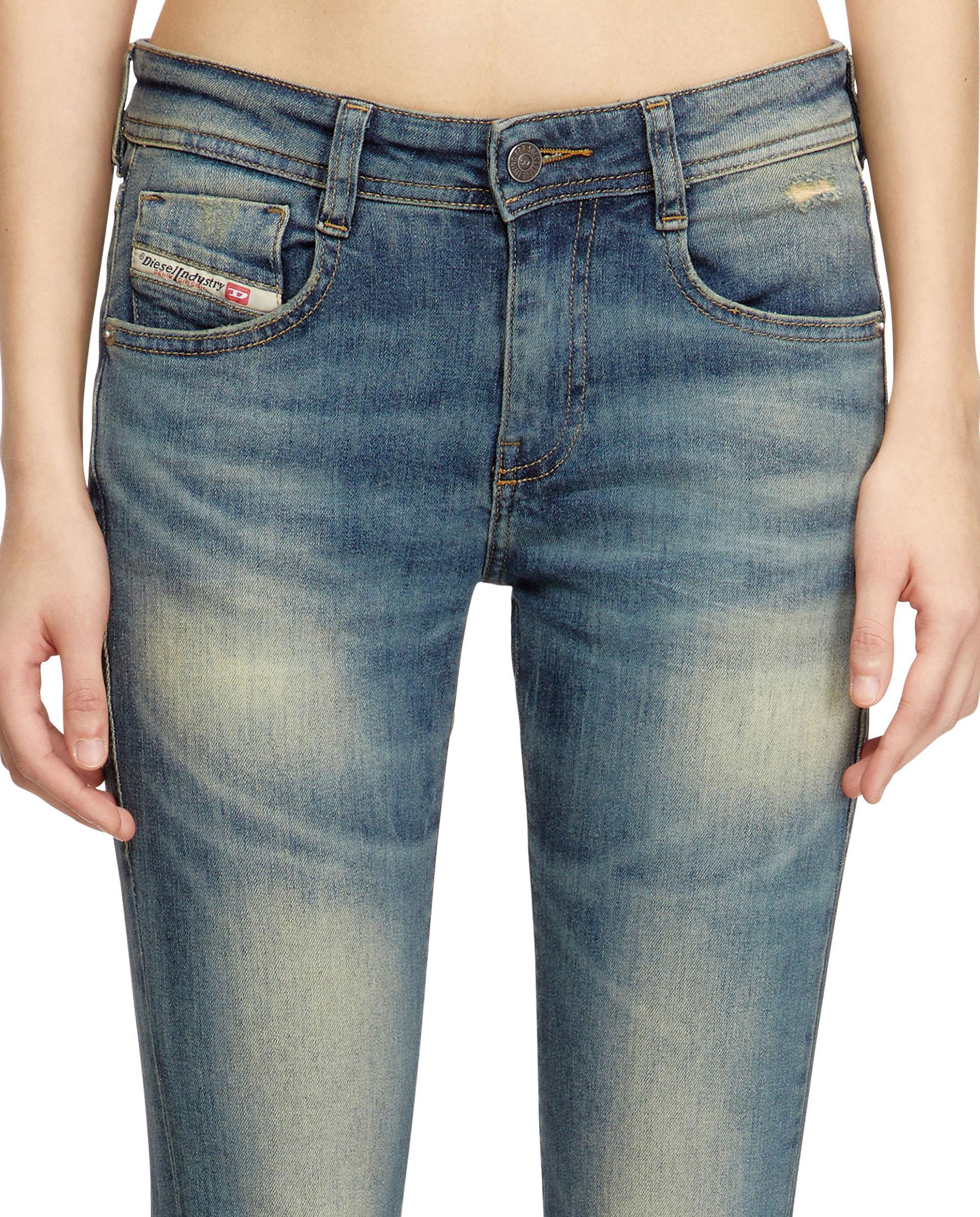 Vaquero recto de mujer DIESEL fit bootcut con cintura baja - Azul Azul-3