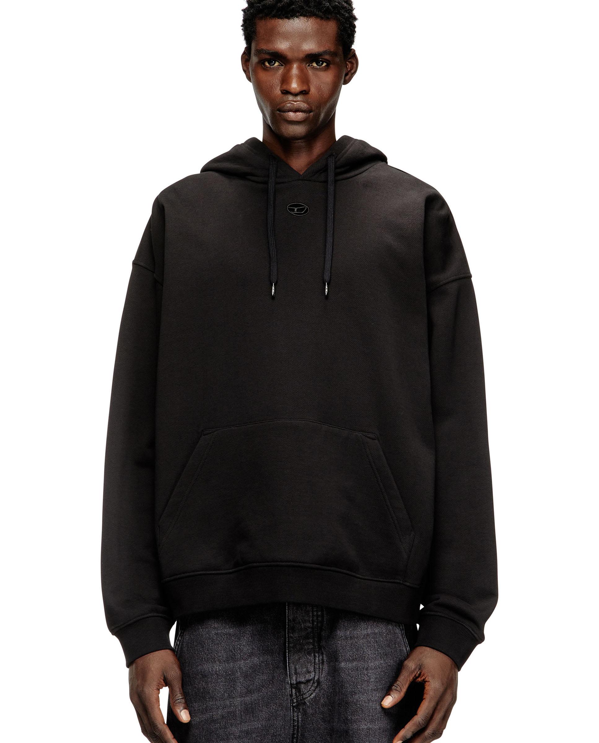 Imagen 0 de Sudadera de hombre de corte relajado con bolsillo canguro Negro