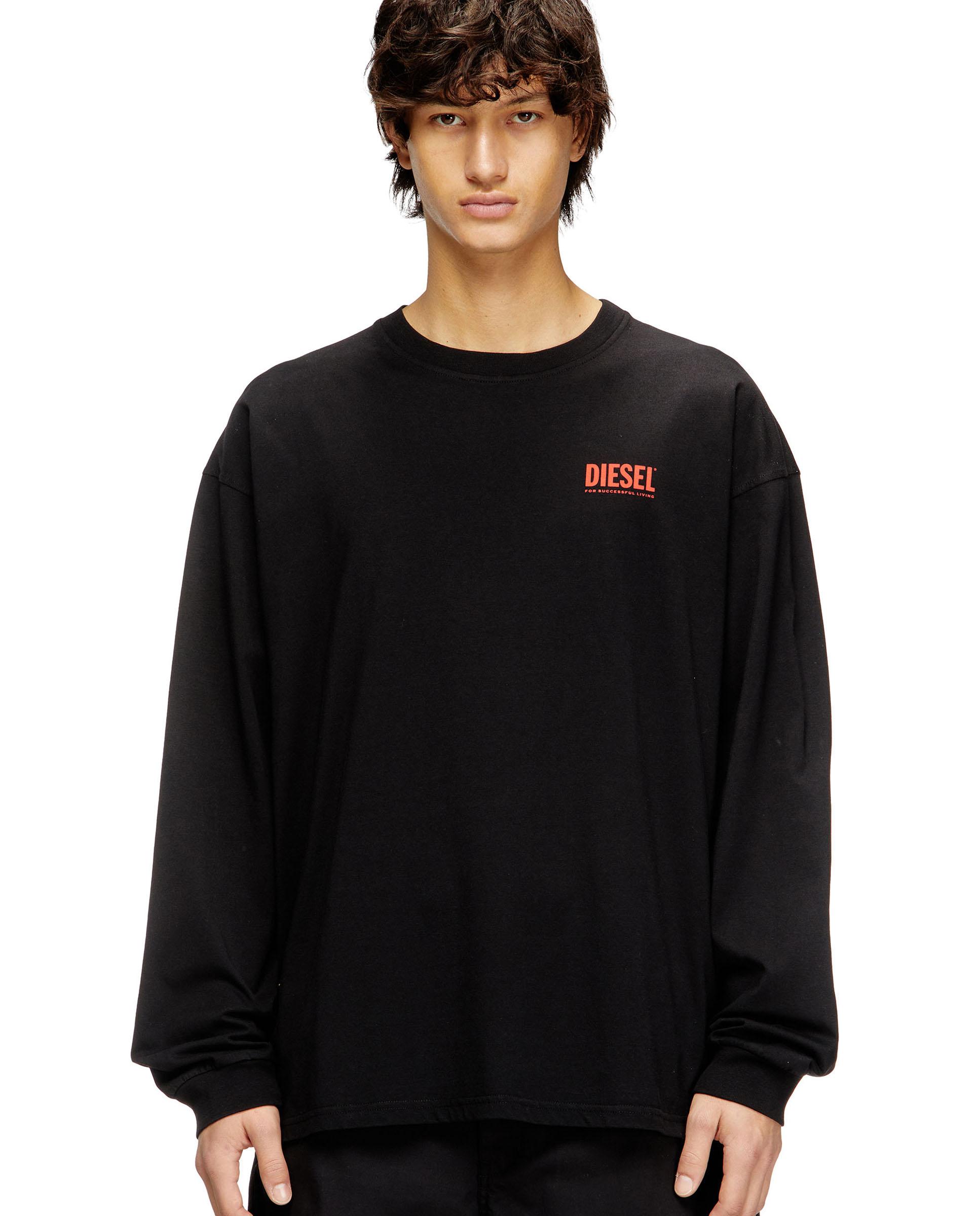 Diesel - Camiseta de manga larga de hombre DIESEL con corte relajado.