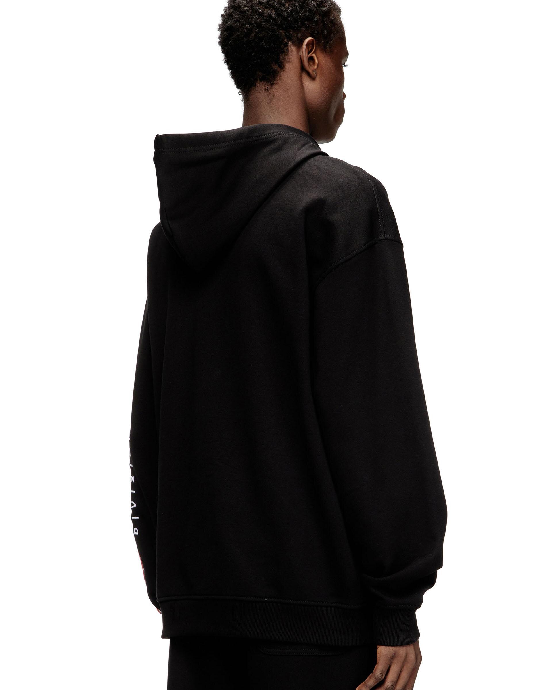 Sudadera de hombre con capucha y bordado de parche con logotipo - Diesel - Negro Negro-2