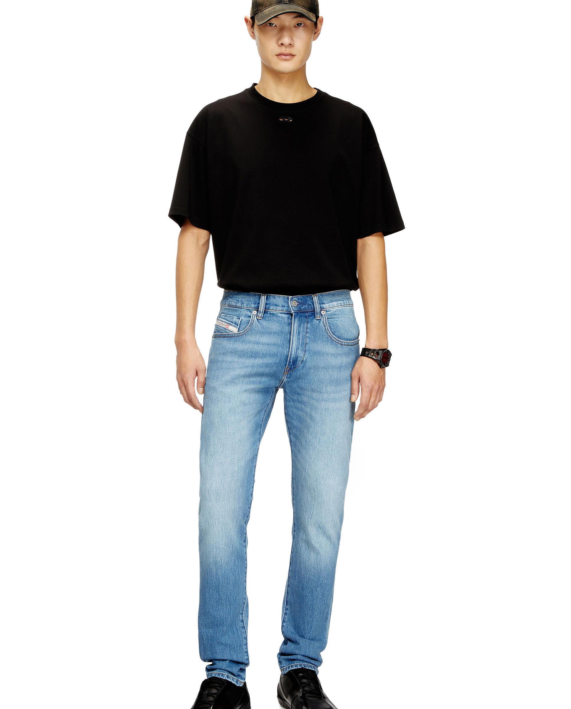 Vaquero slim de hombre DIESEL con cintura media - Azul claro Azul claro-4