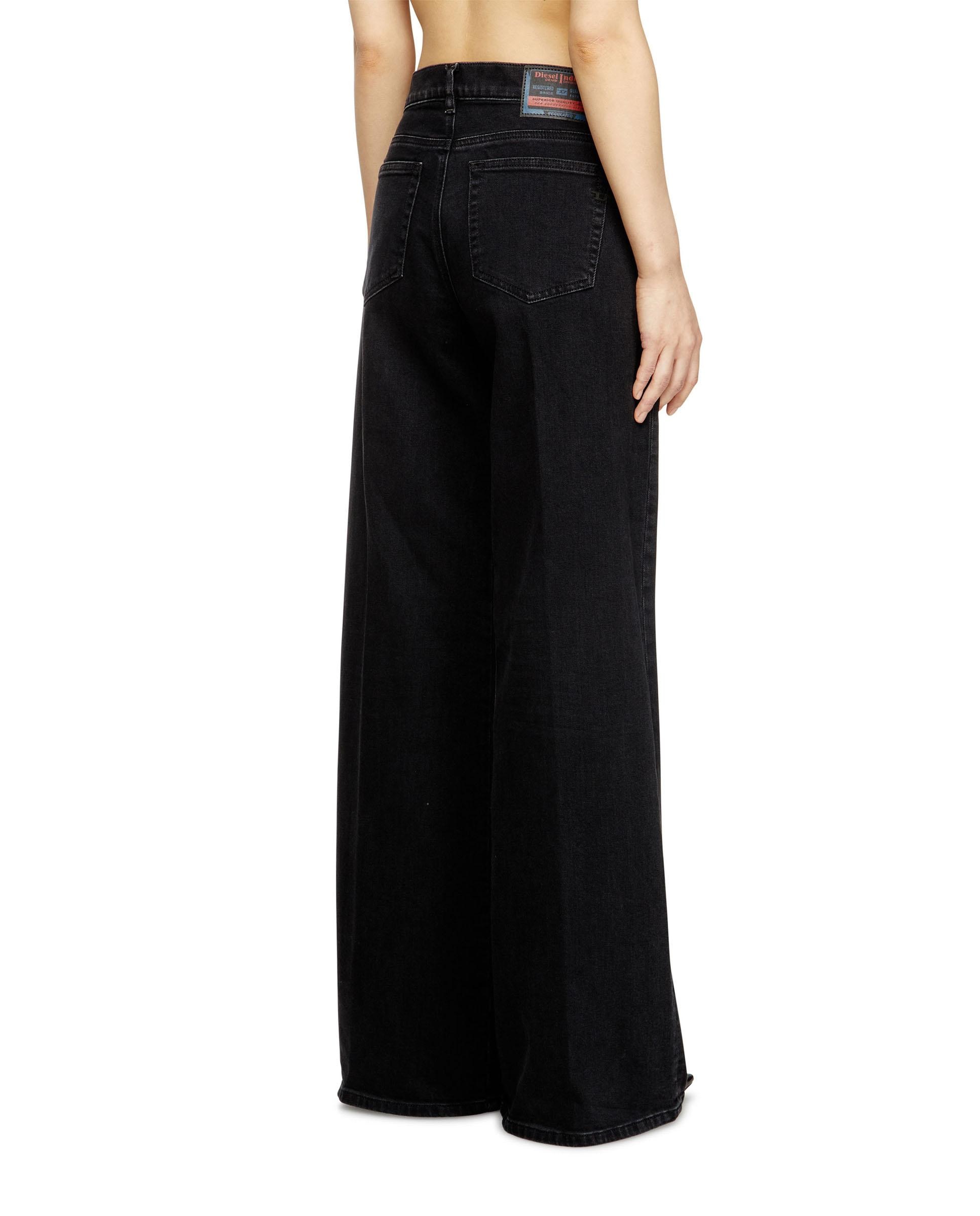 Vaquero campana de mujer DIESEL con cintura media - Negro Negro-2