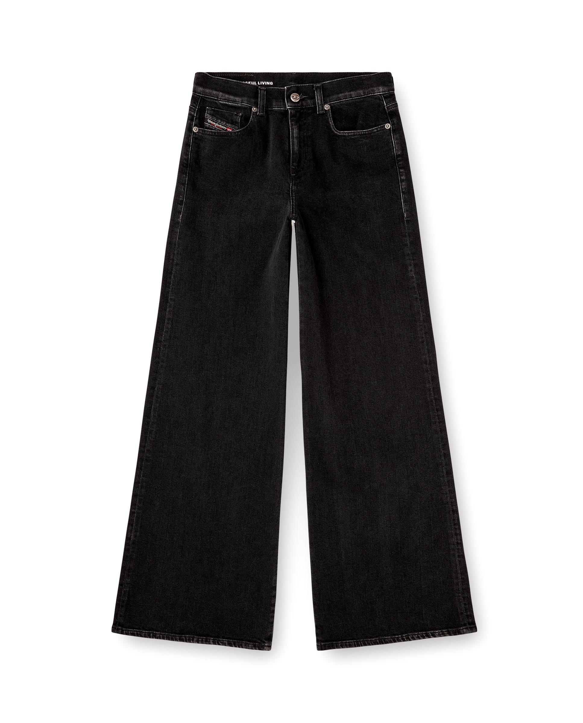 Vaquero campana de mujer DIESEL con cintura media - Negro Negro-5