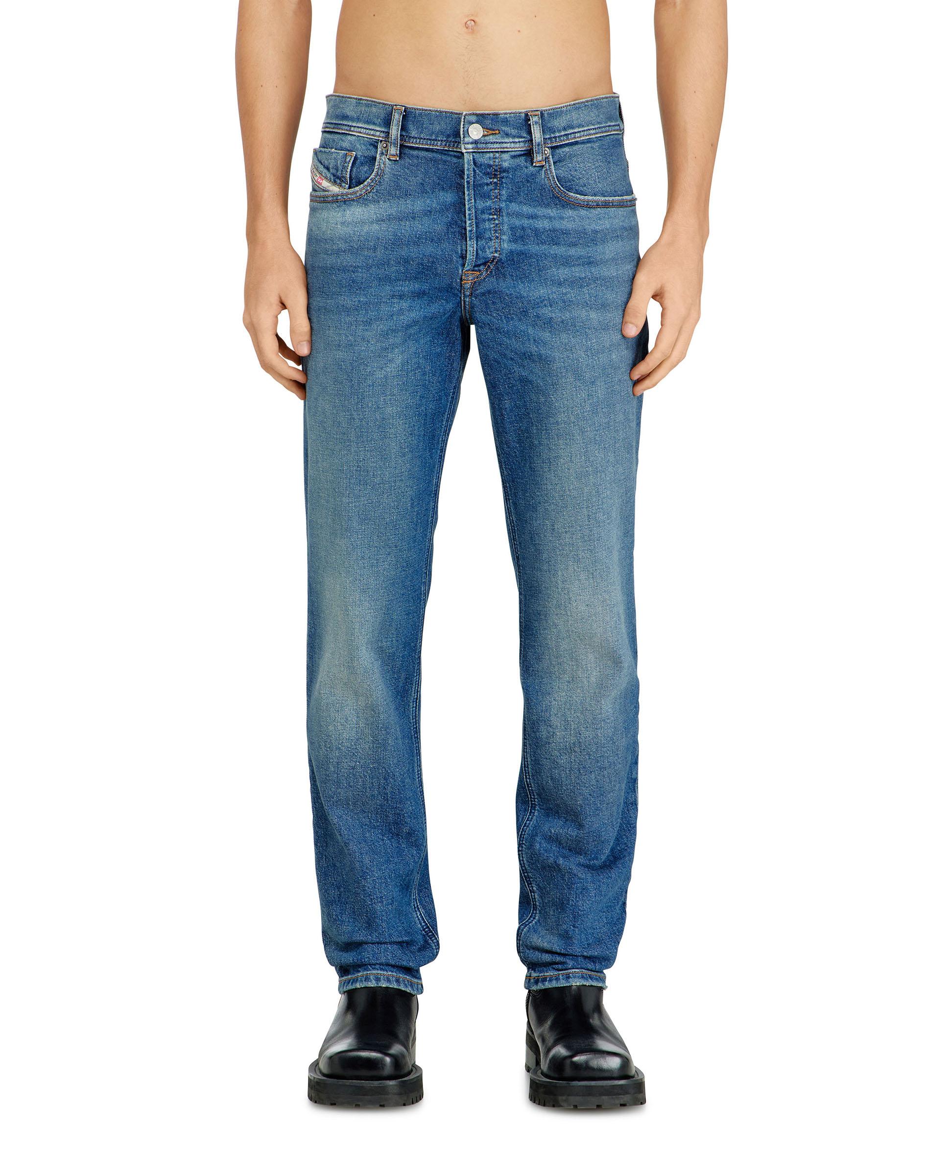 Vaquero regular de hombre 2023 D-Finitive ligeramente tapered de cintura media - Diesel - Azul Azul-1