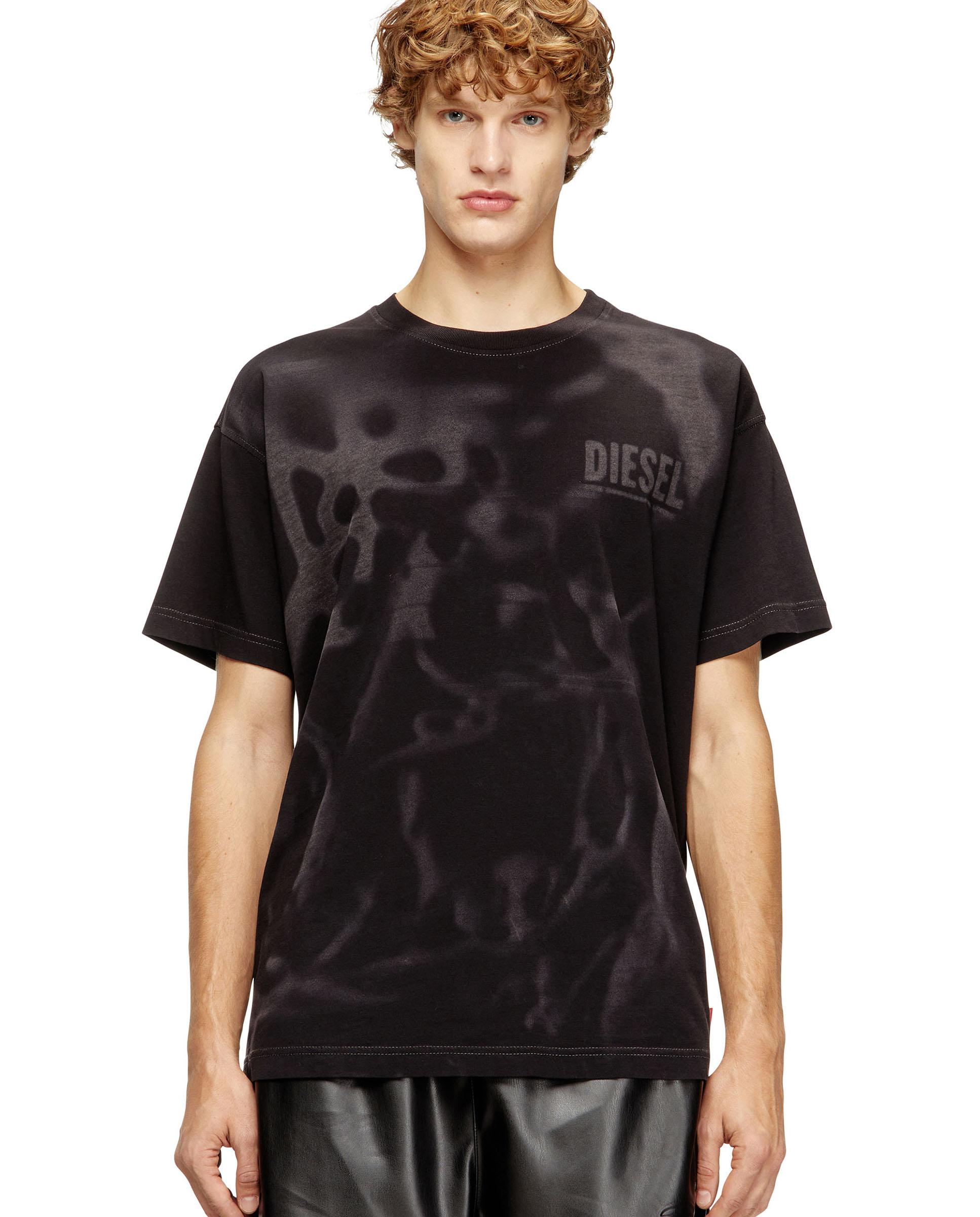 Diesel - Camiseta de manga corta de hombre DIESEL con estampado láser.