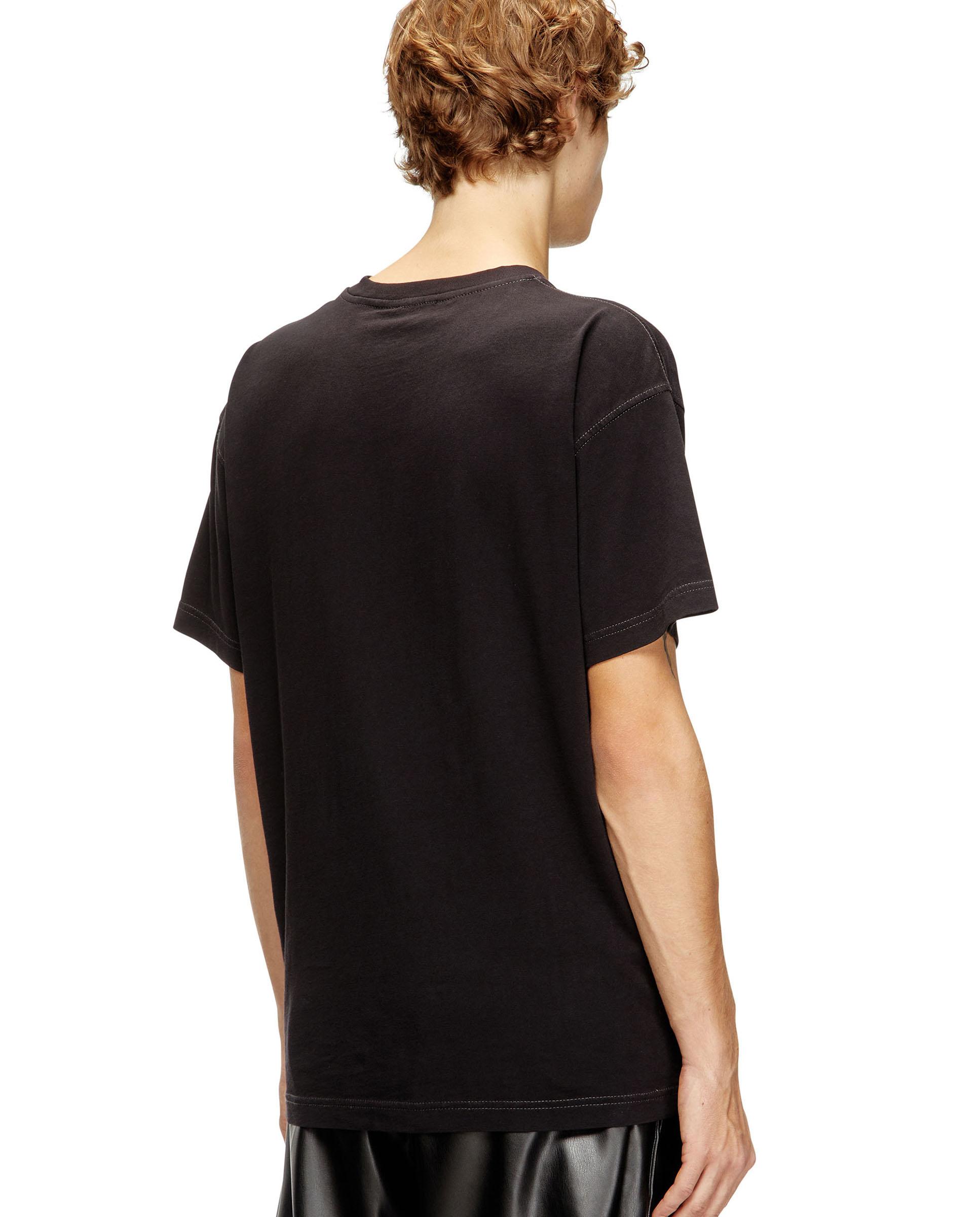 Camiseta de manga corta de hombre DIESEL con estampado láser - Negro Negro-2