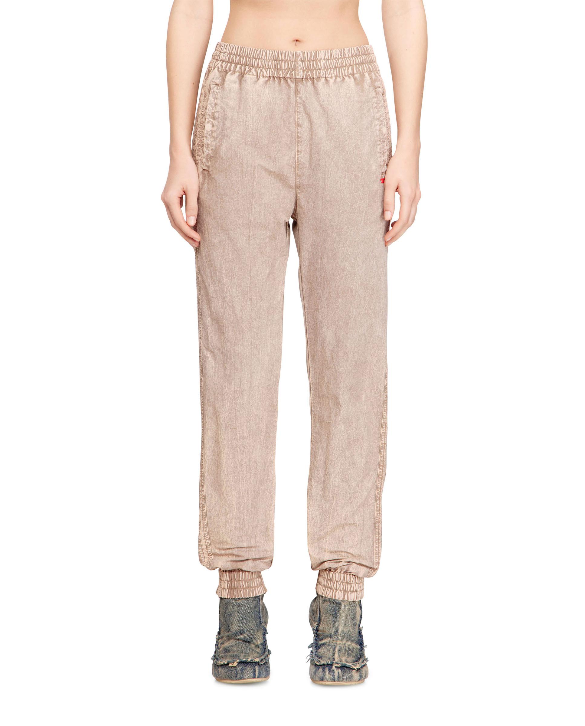 Pantalón jogger de mujer DIESEL con bandas laterales - Natural Natural-1