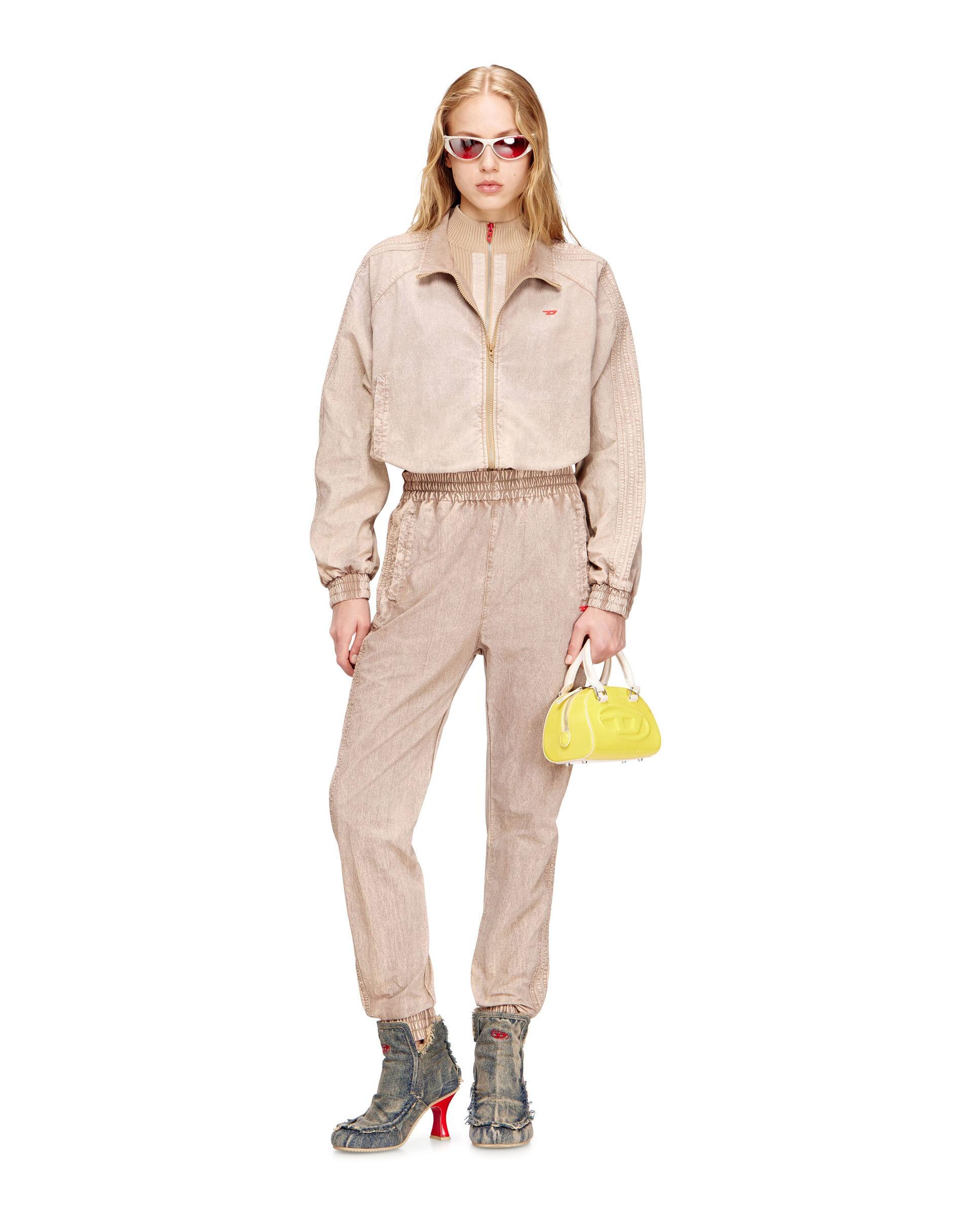 Pantalón jogger de mujer DIESEL con bandas laterales - Natural Natural-3