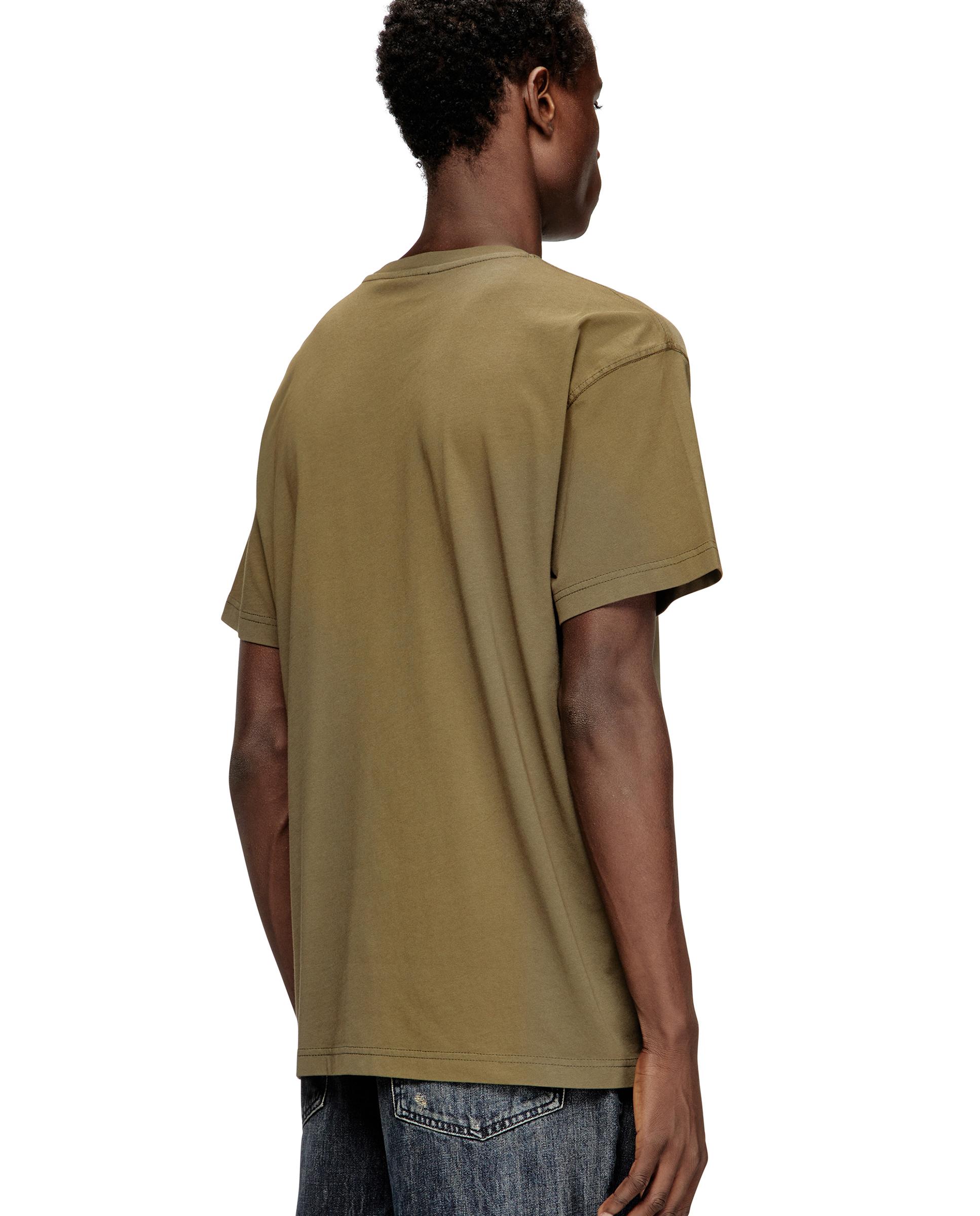 Camiseta de manga corta de hombre DIESEL con estampado láser - Kaki Kaki-2