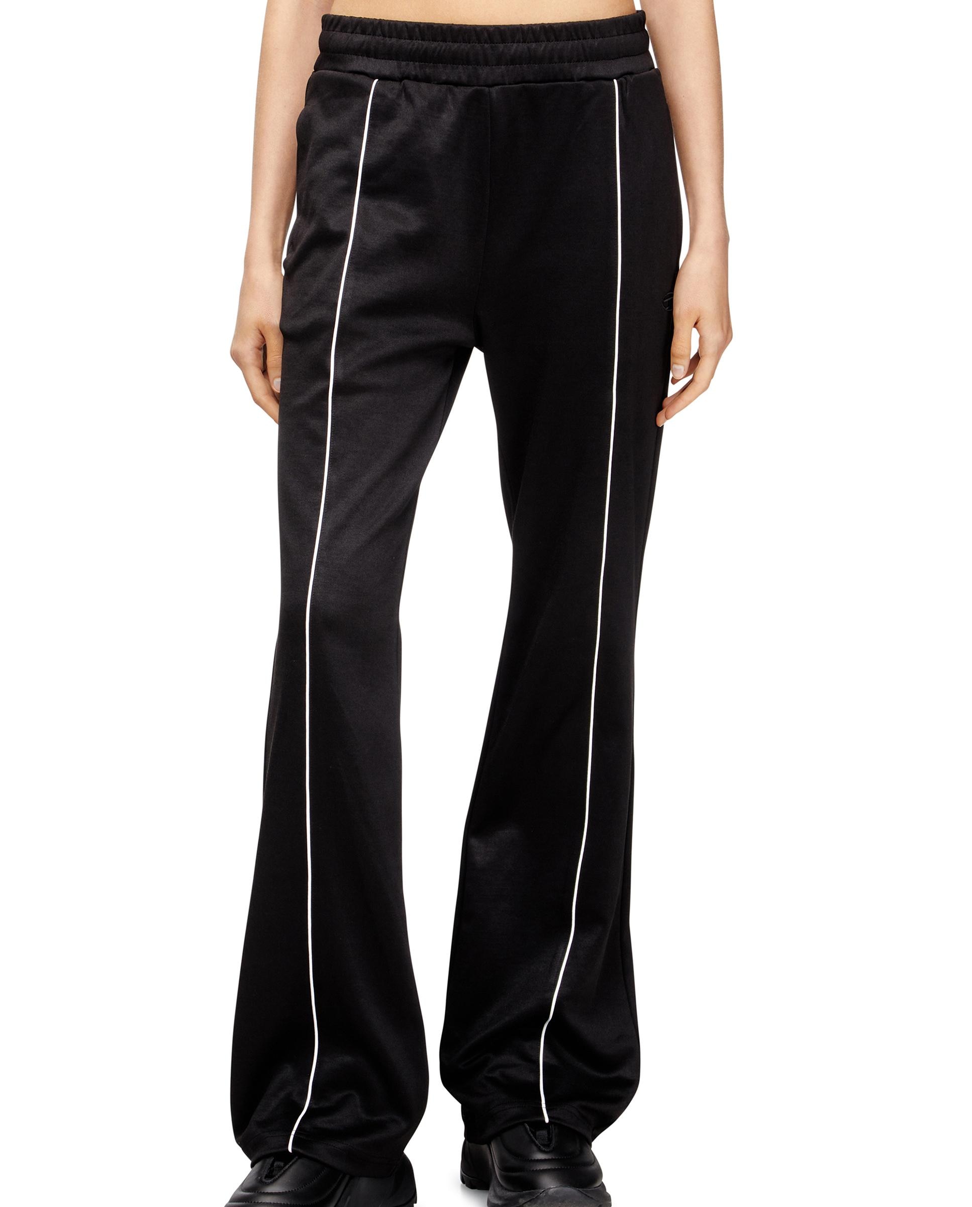 Pantalón jogger de mujer DIESEL con rayas laterales - Negro Negro-1