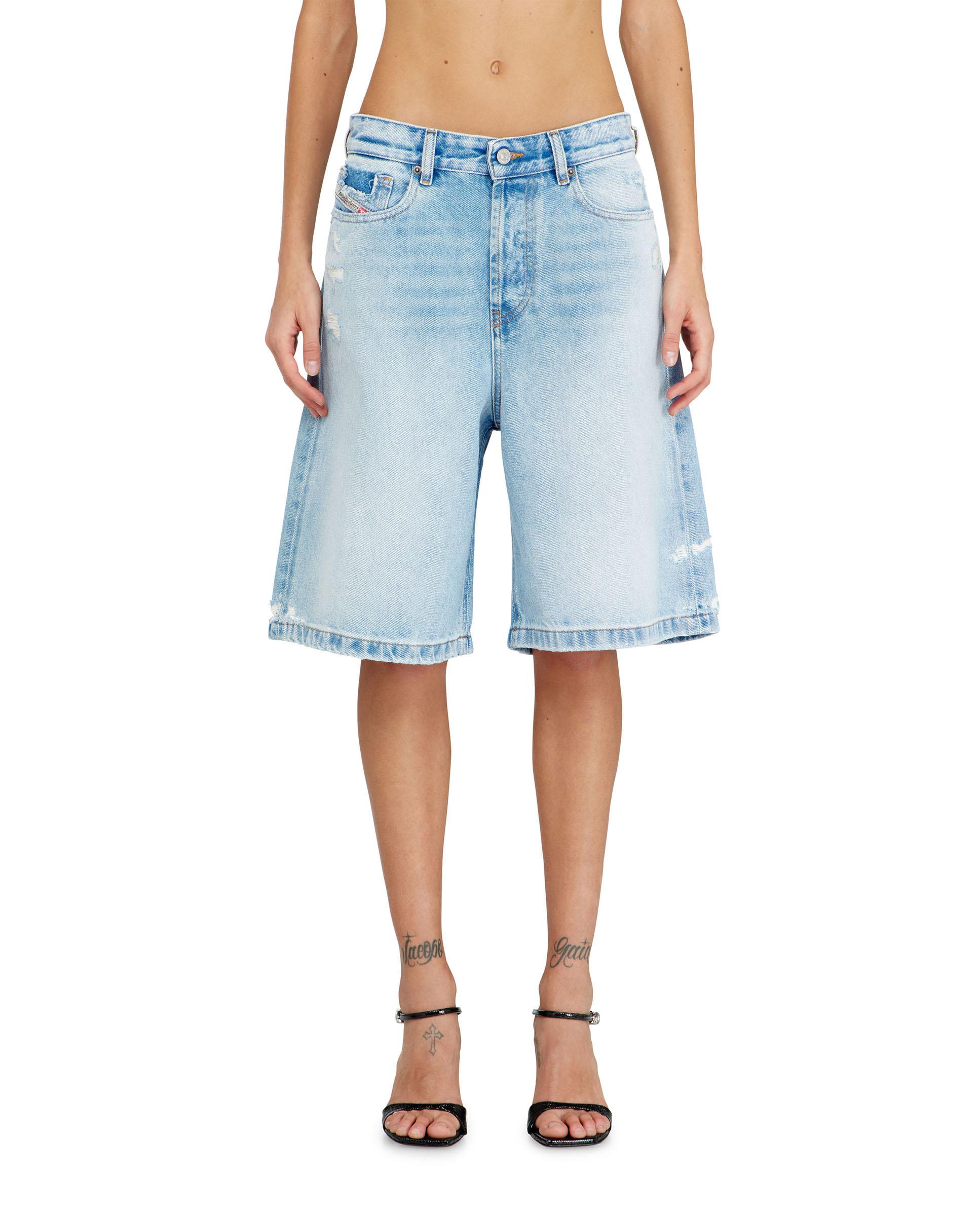 Diesel - Shorts de mujer DIESEL denim de cinco bolsillos.