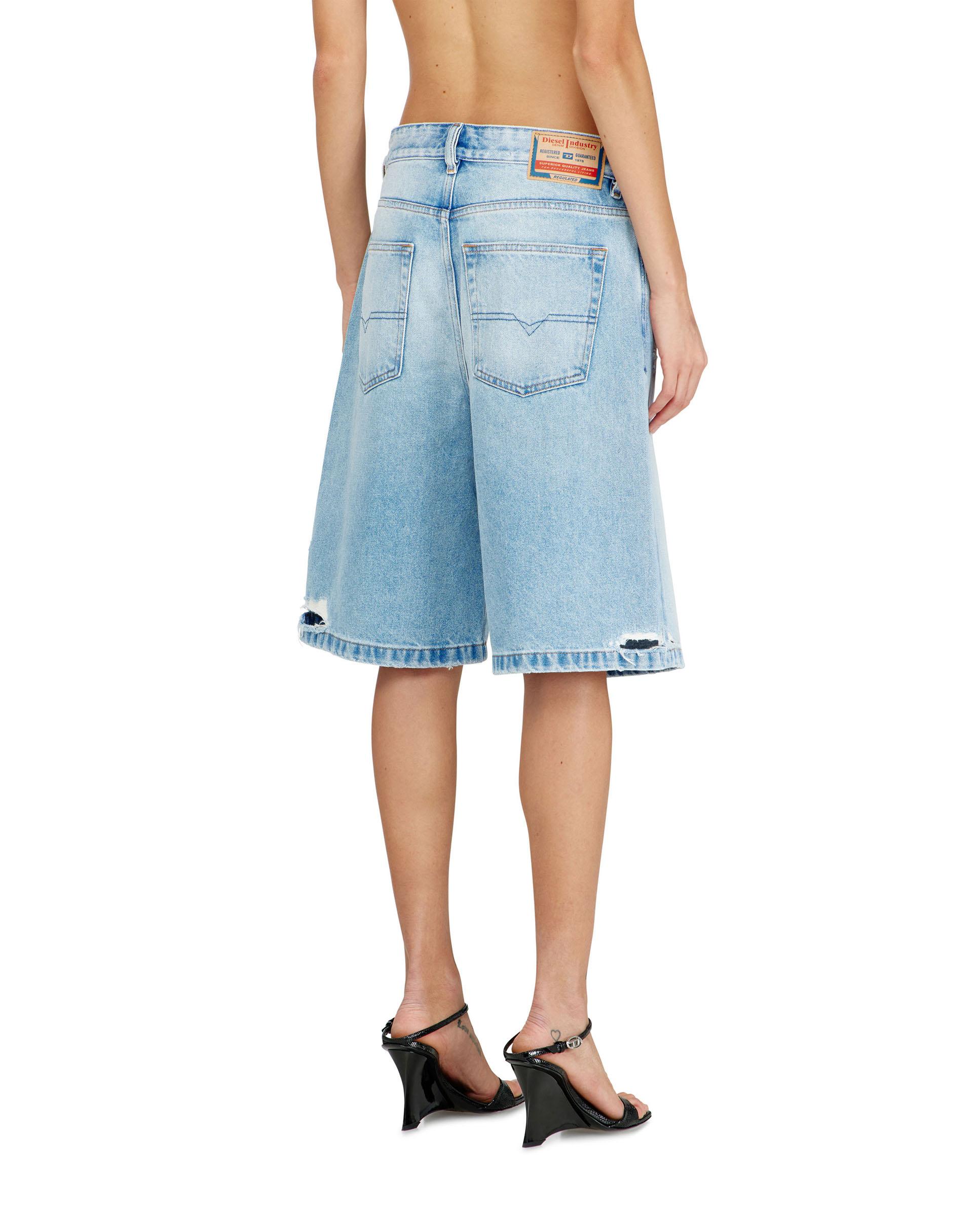 Short vaquero de mujer 100% algodón con 5 bolsillos - Diesel - Azul claro Azul claro-2
